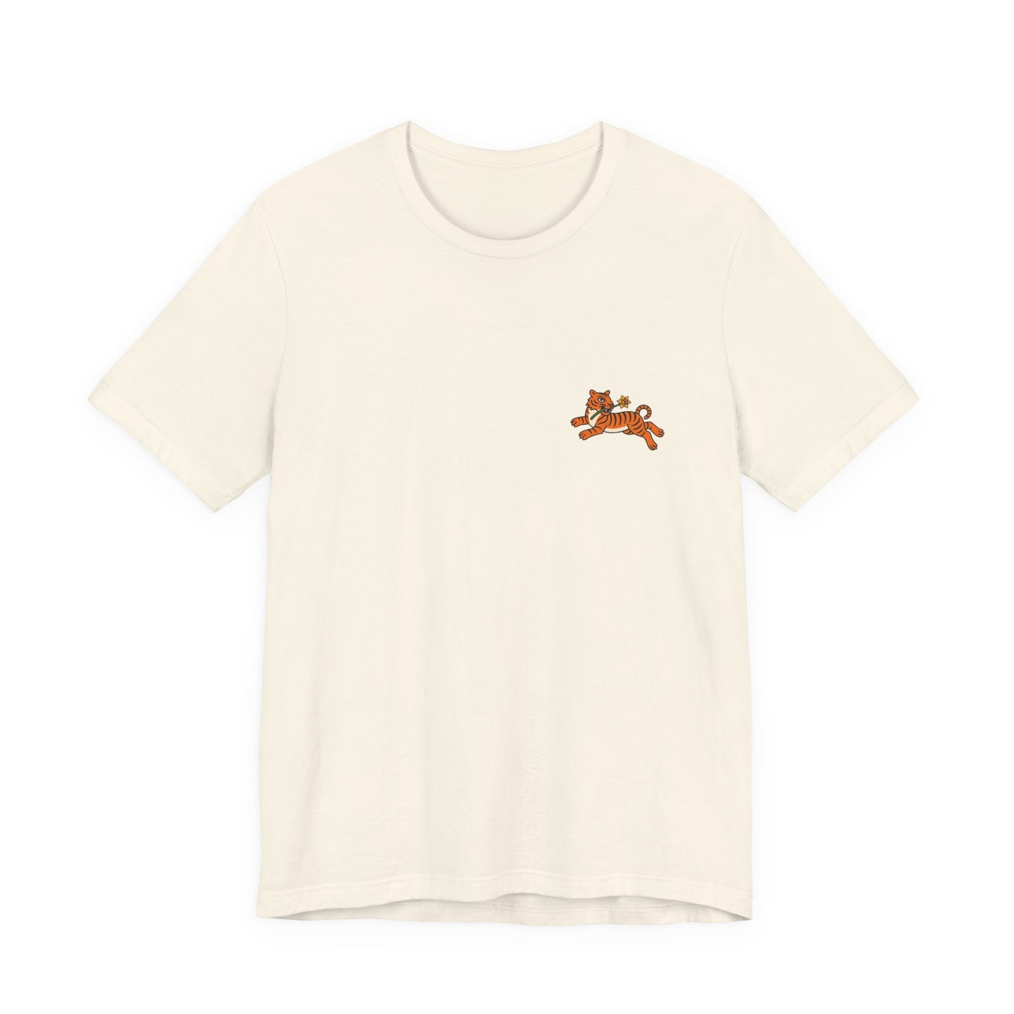 Tiger & Daffodil Minimal Graphic T-Shirt (Unisex)