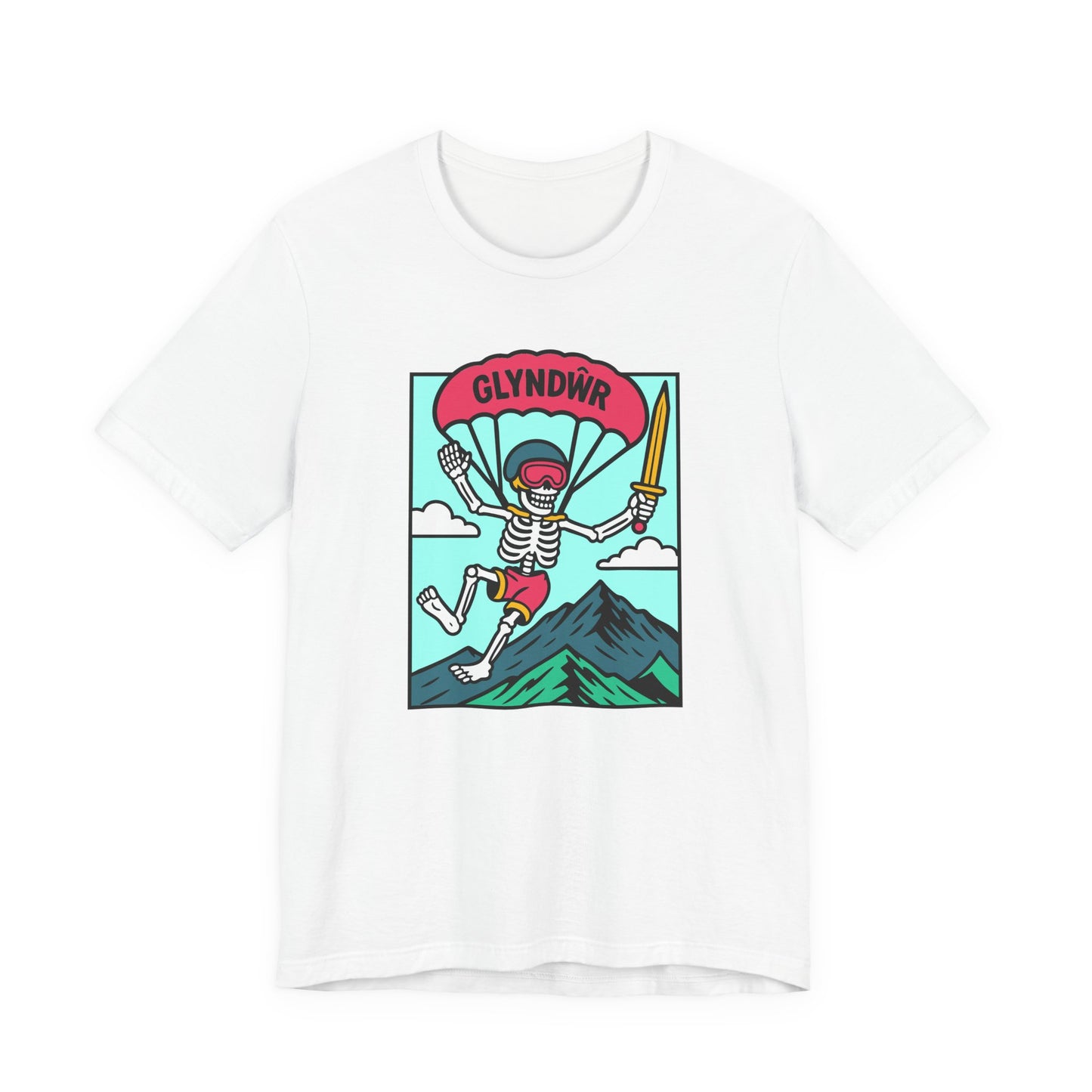 Skeleton Glyndŵr Parachute T-Shirt (Unisex)