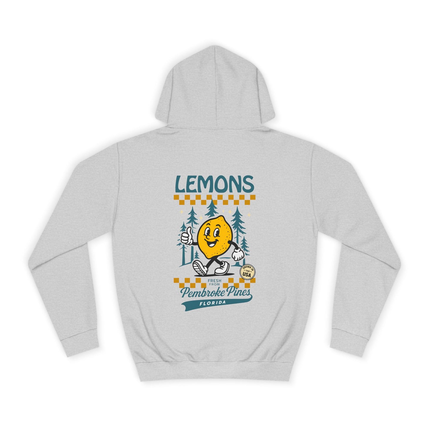Retro Lemons Unisex Hoodie (Double Sided)