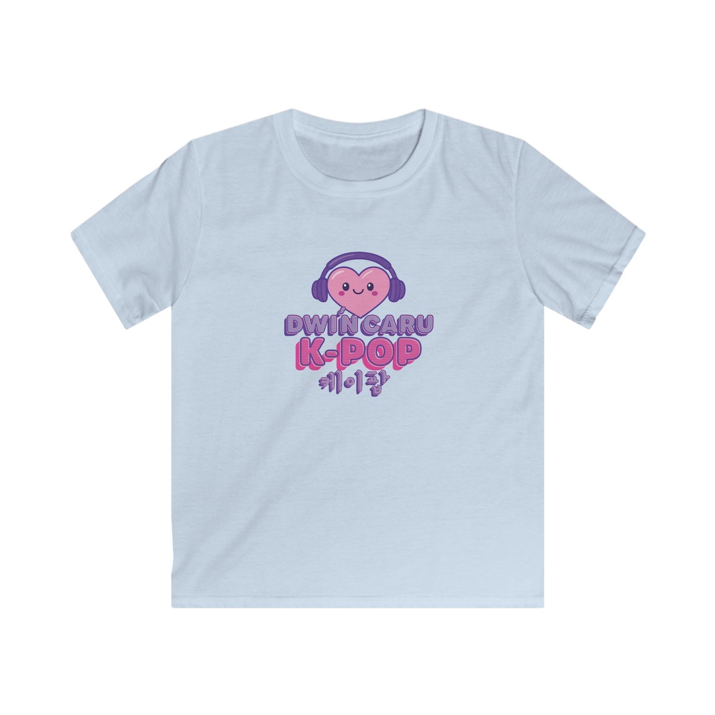 Kids K-Pop Heart T-Shirt - Welsh Korean Graphic Tee
