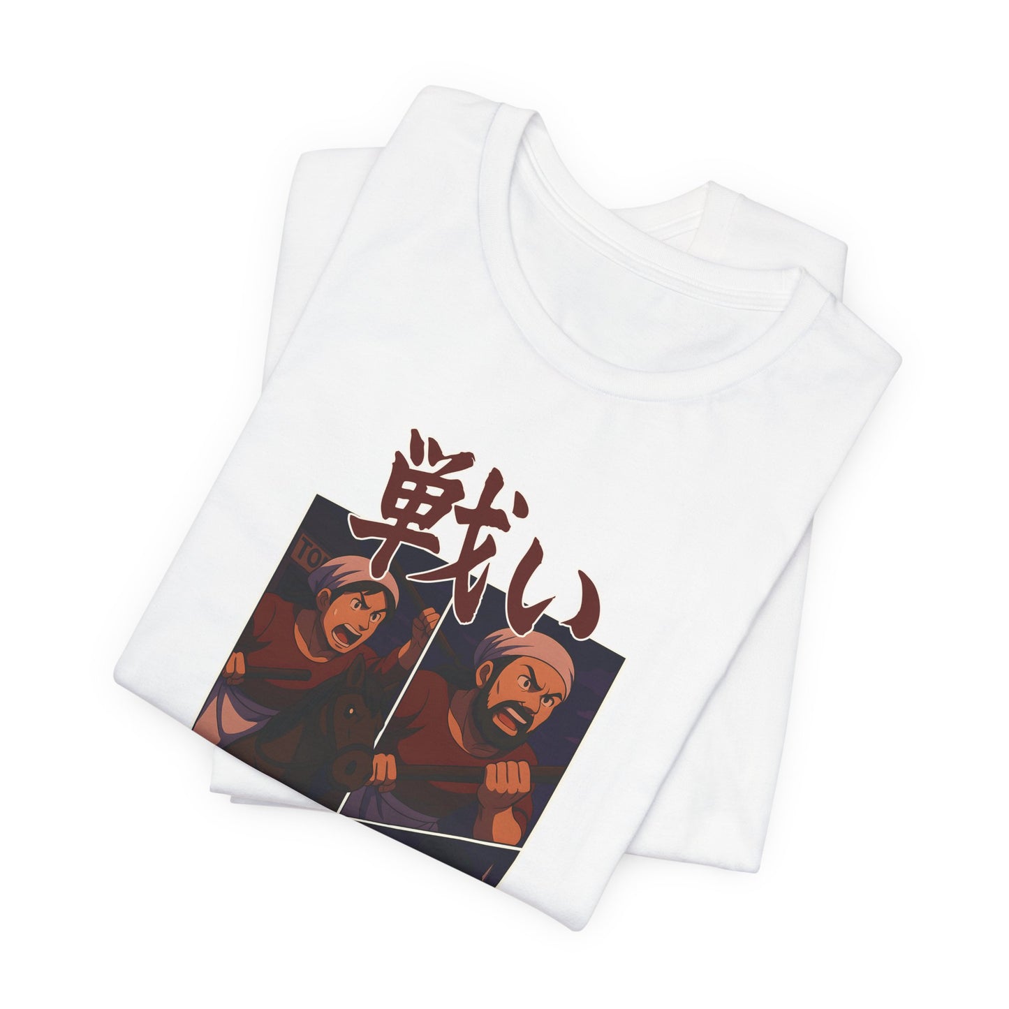 Merched Beca (Rebecca Riots) Anime Battle Unisex T‑Shirt – '戦い'