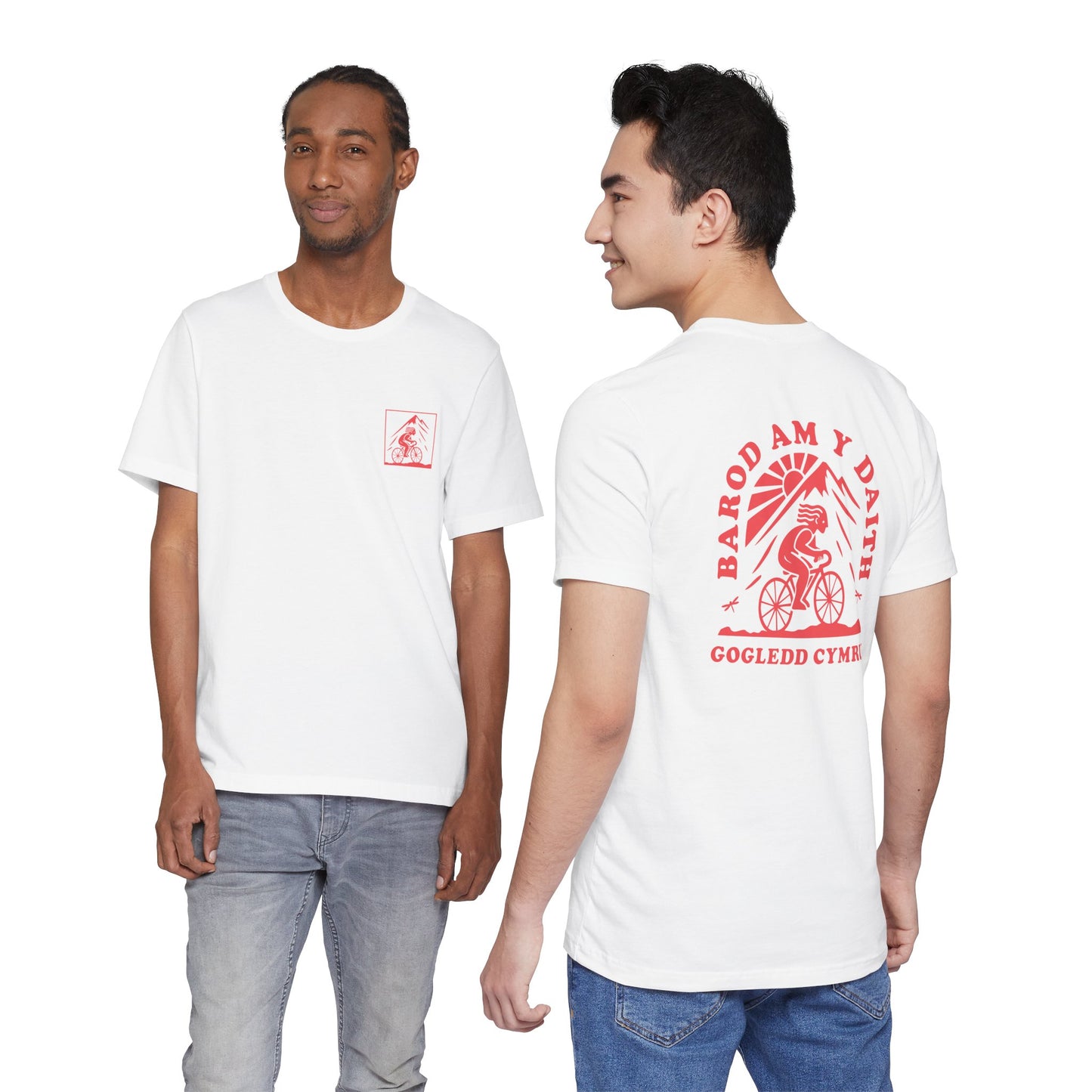 Gogledd Cymru Cycling Unisex Tee - 'Barod Am Y Daith'