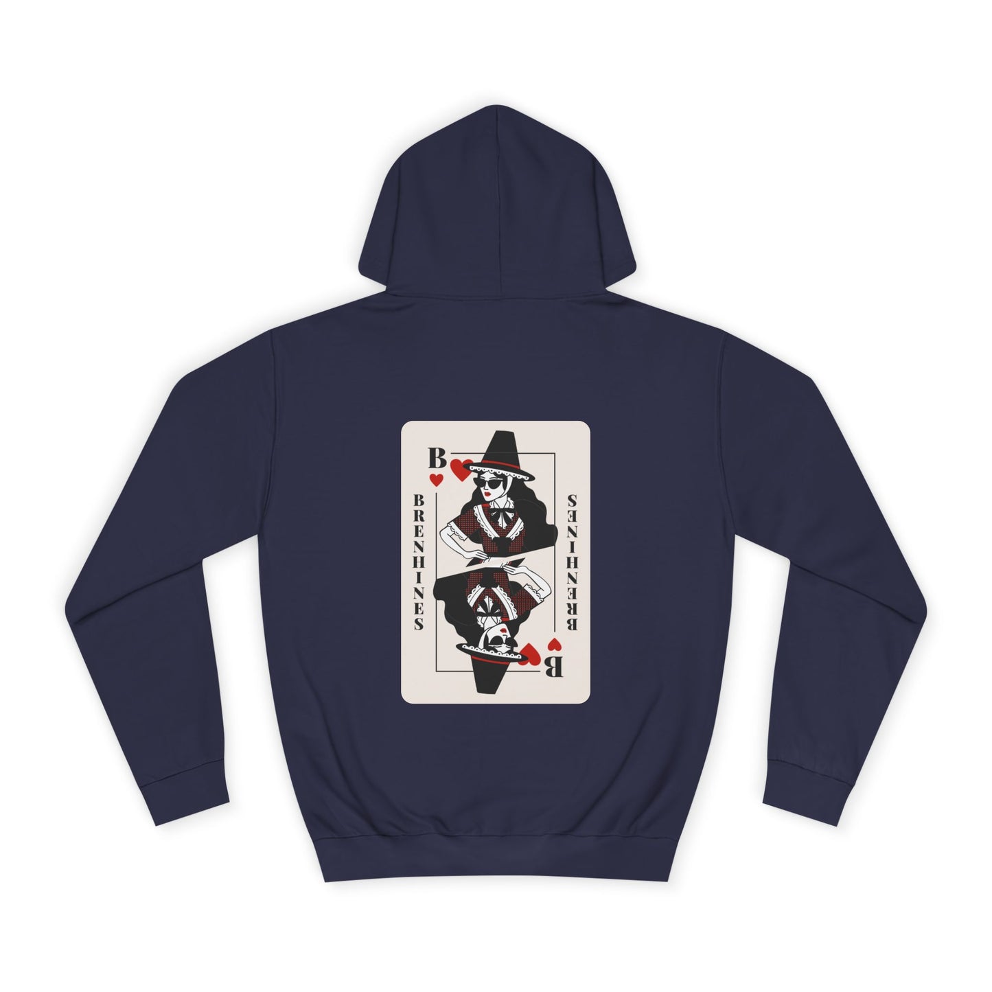 Welsh Playing Card Hoodie - 'Brenhines' (Double Sided)