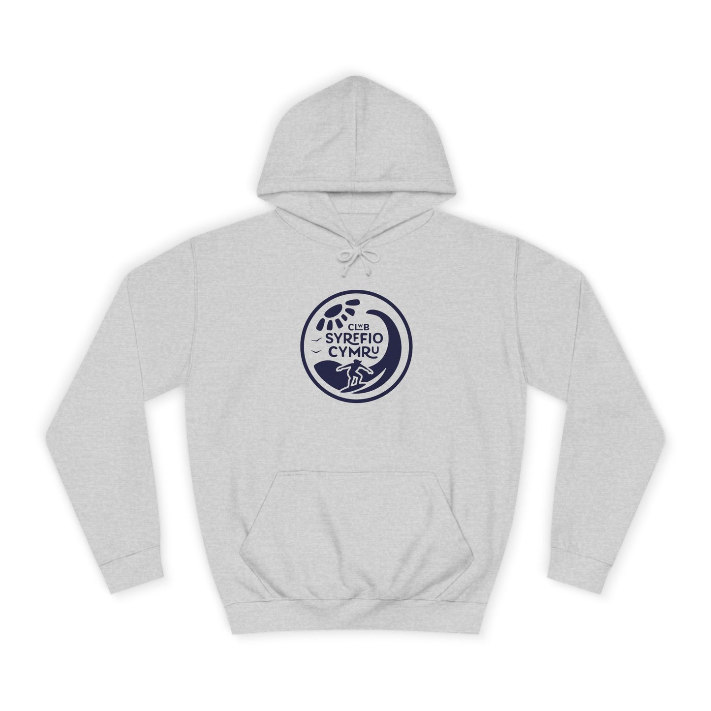"Clwb Syrffio Cymru" Unisex Hoodie - Welsh Surfing Top