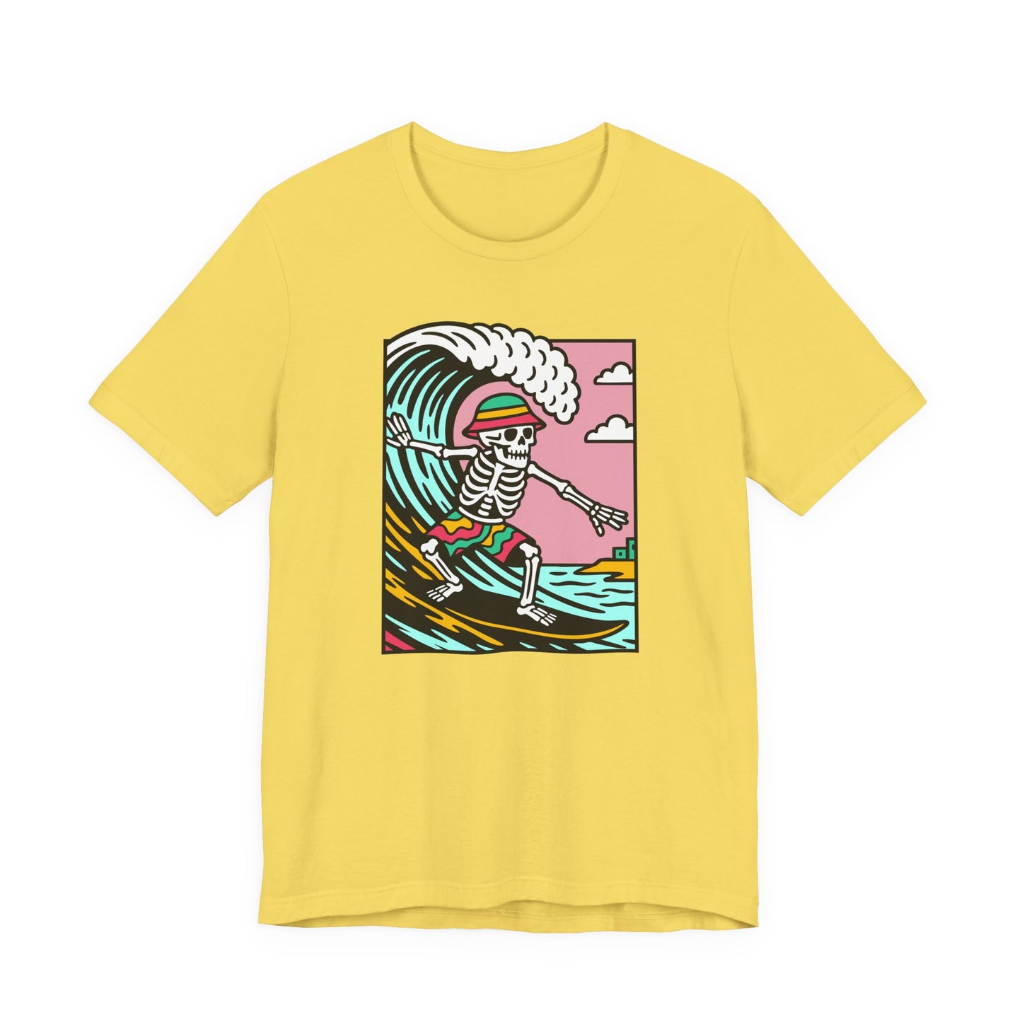 Skeleton Glyndŵr Surfer Graphic Tee (Unisex)