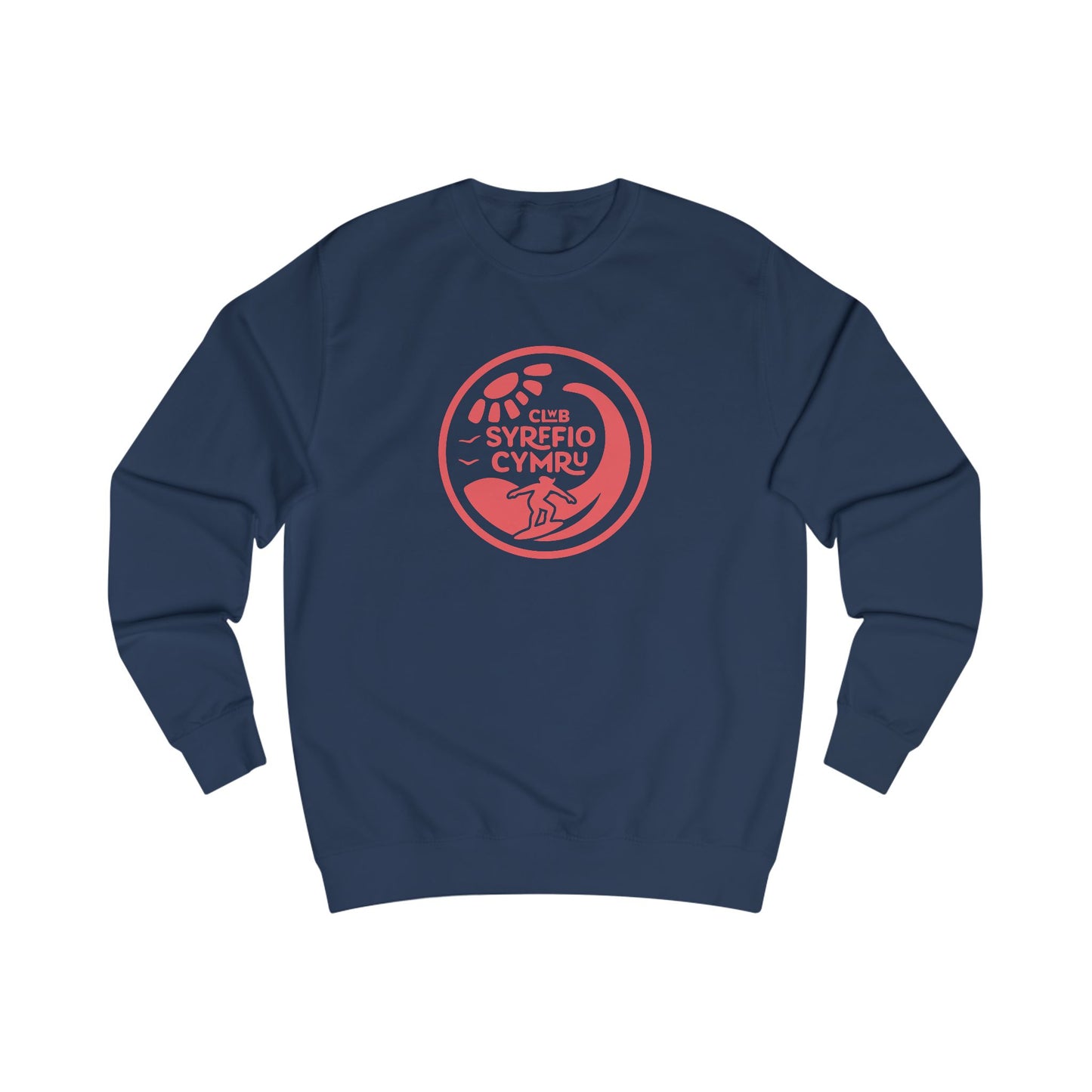 'Clwb Syrffio Cymru' Unisex Sweatshirt - Welsh Coastal Jumper