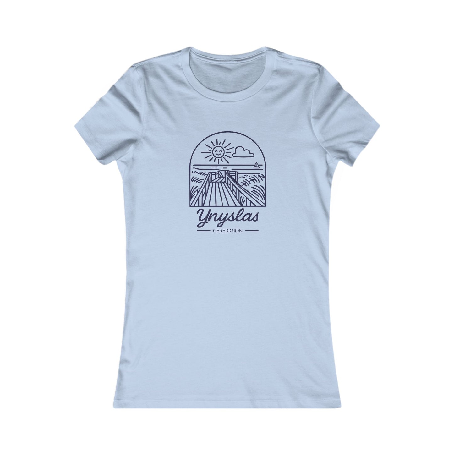 Women's Ynyslas Tee - Sunset Graphic
