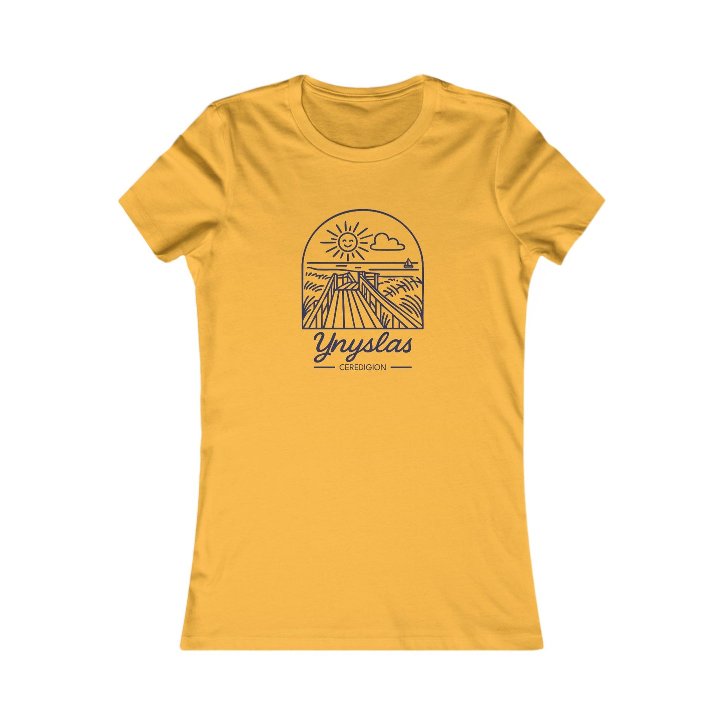 Women's Ynyslas Tee - Sunset Graphic