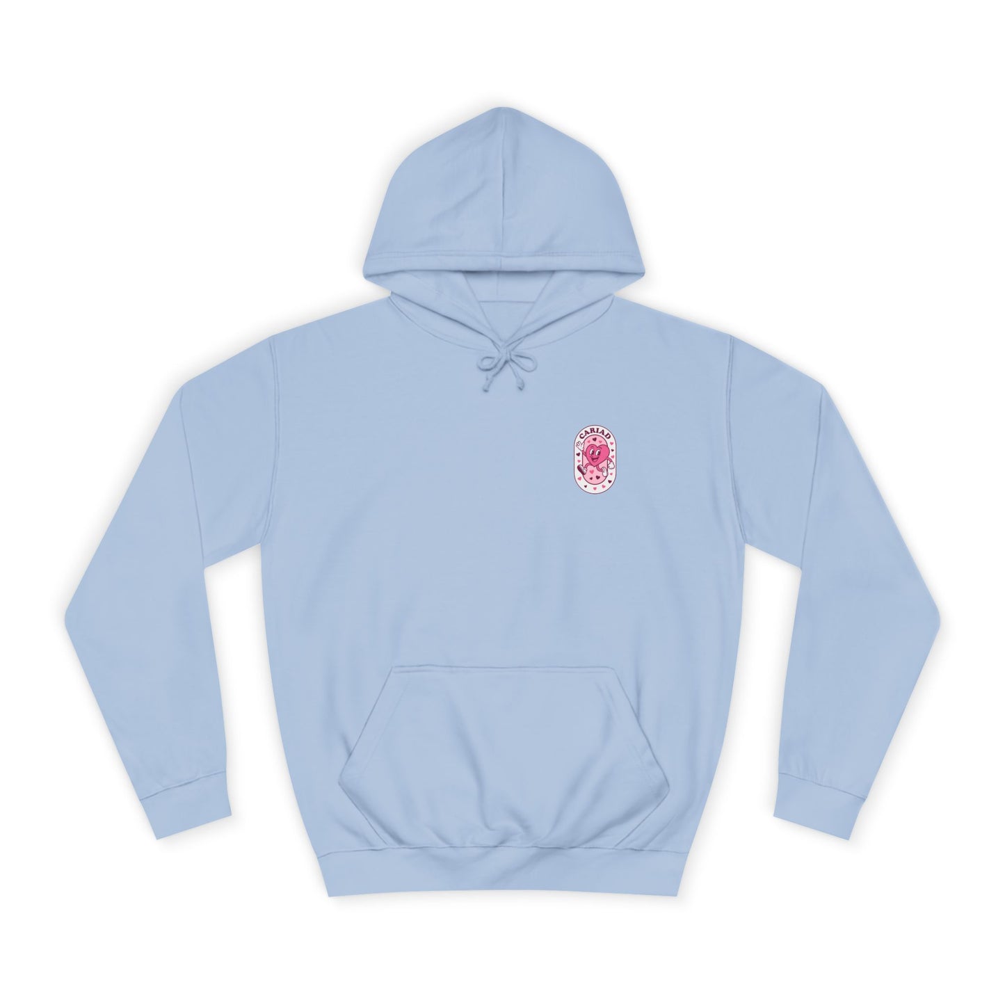 Retro Heart 'Cariad' Unisex Hoodie
