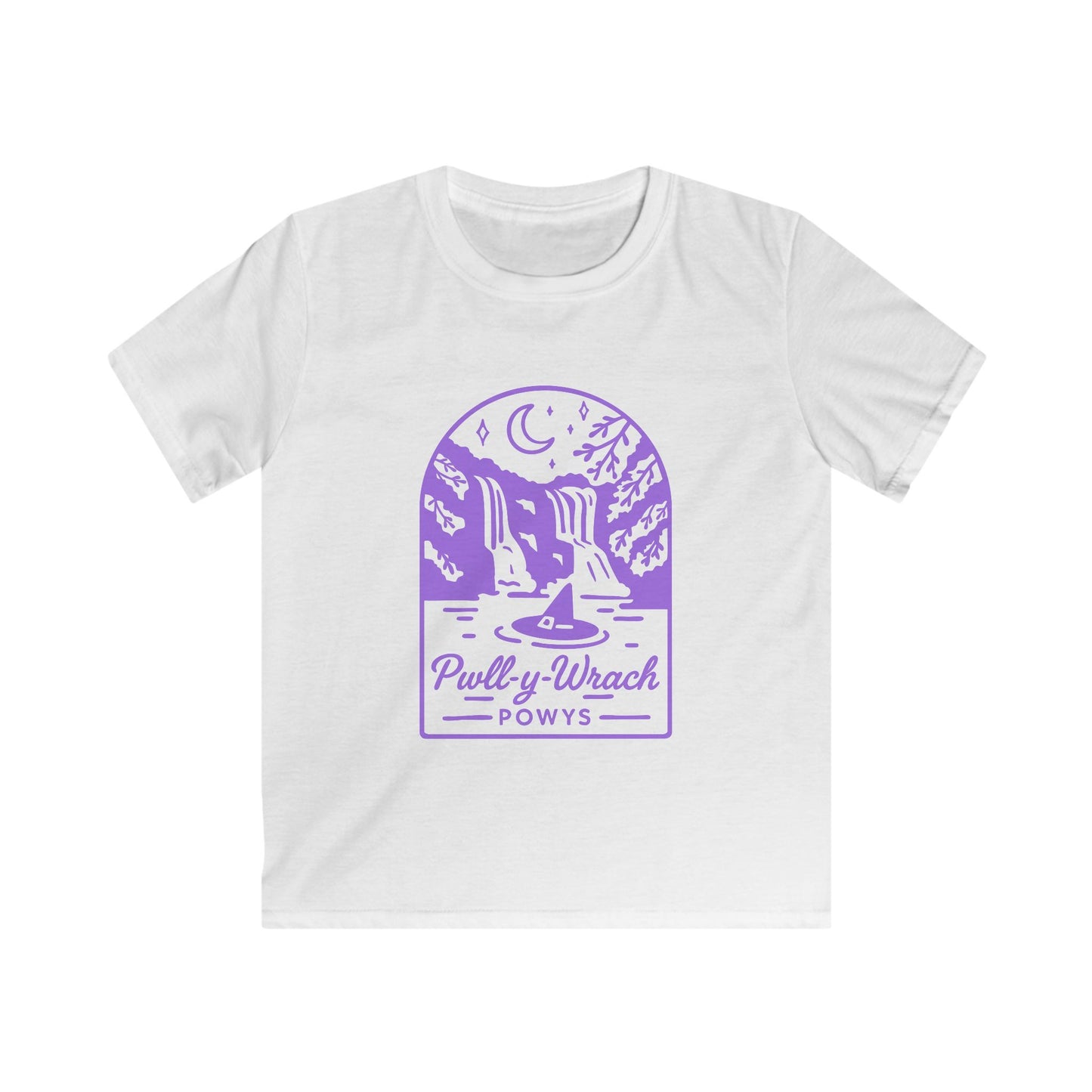 Kids 'Pwll Y Wrach' T-shirt - Vintage Witch Graphic