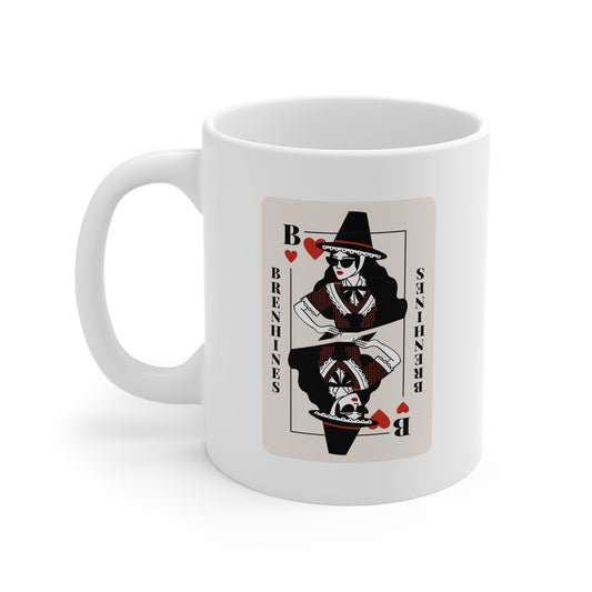 Welsh Costume Playing Card Mug — 'Brenhines' Coffee Cup