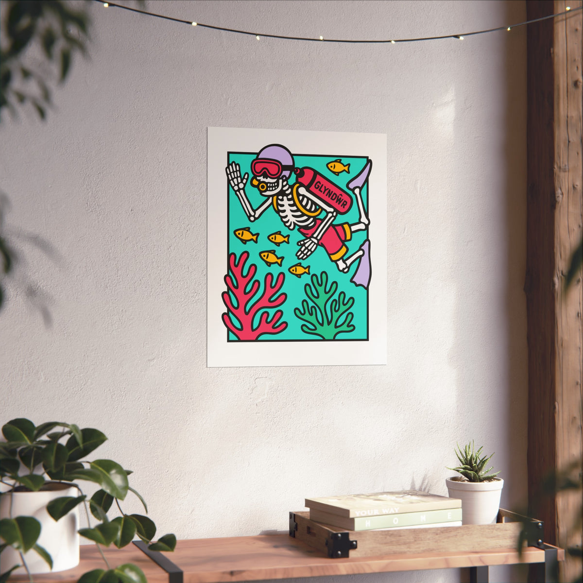 Owain Glyndŵr Scuba Diving Fine Art Poster
