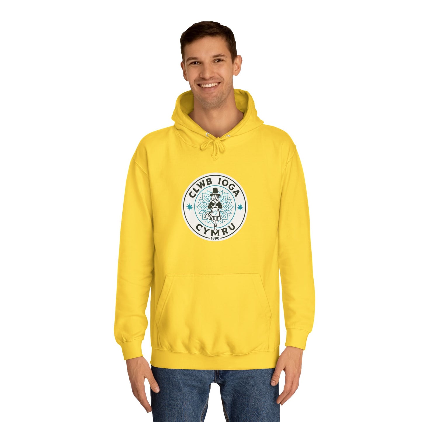 "Clwb Ioga Cymru" Vintage Unisex Hoodie