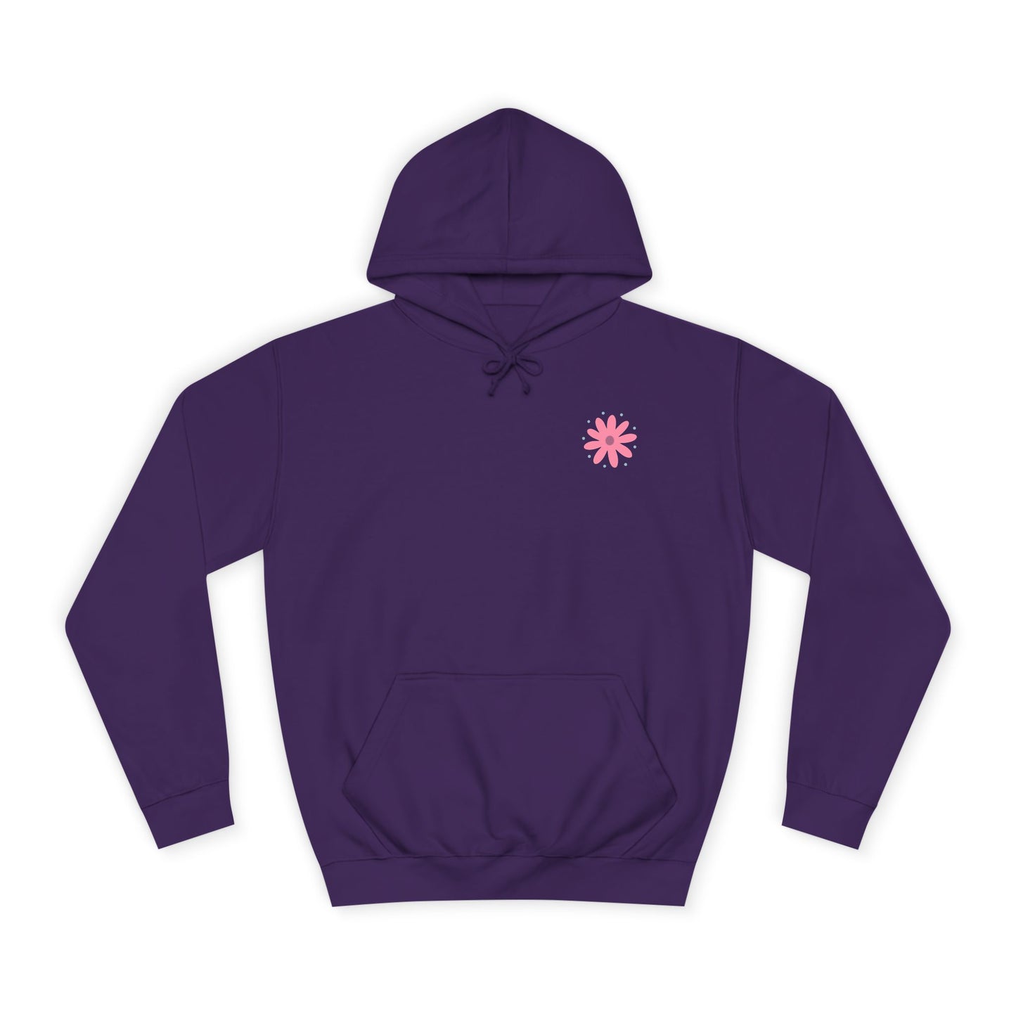 Retro Floral 'Blodau' Unisex Hoodie (Double Sided)