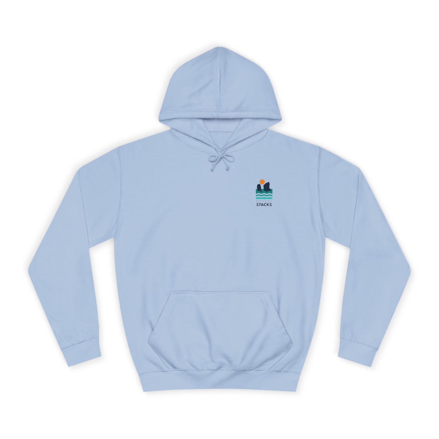 Minimal 'Elegug Stacks' (Pembrokeshire) Unisex Hoodie