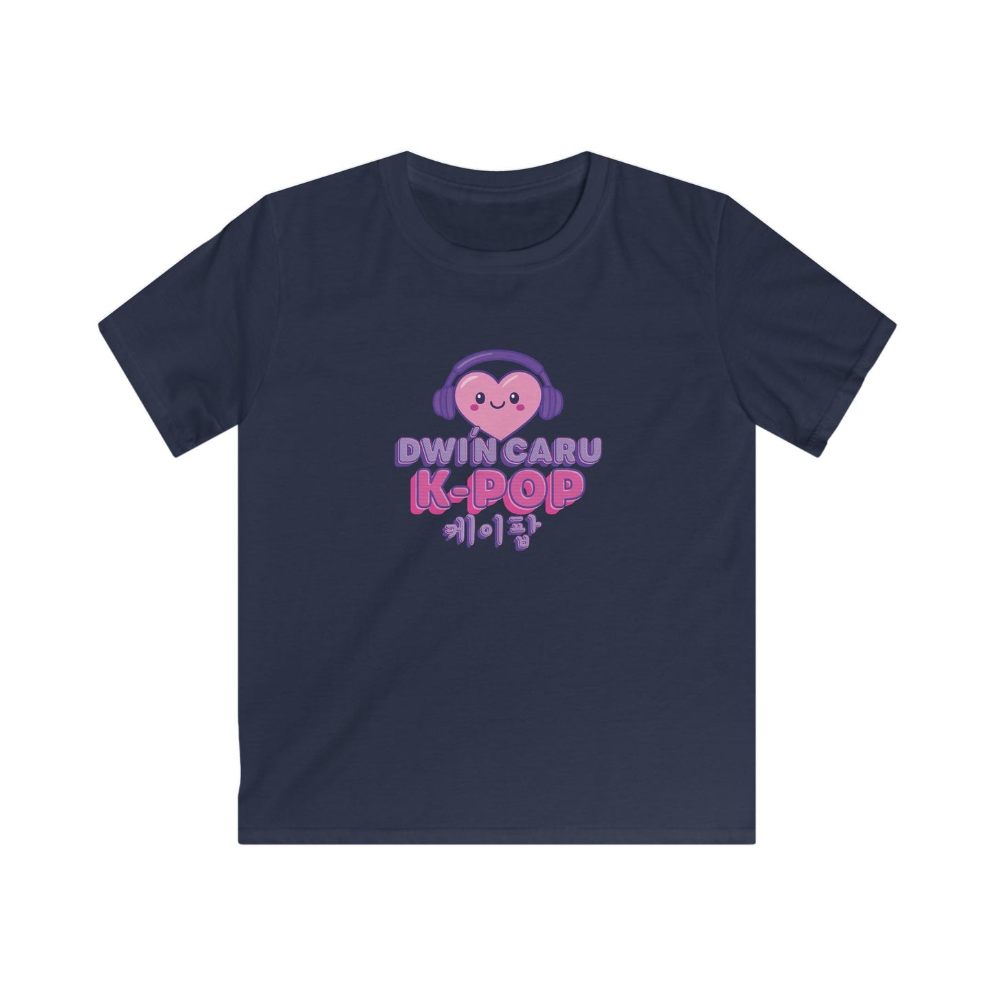 Kids K-Pop Heart T-Shirt - Welsh Korean Graphic Tee
