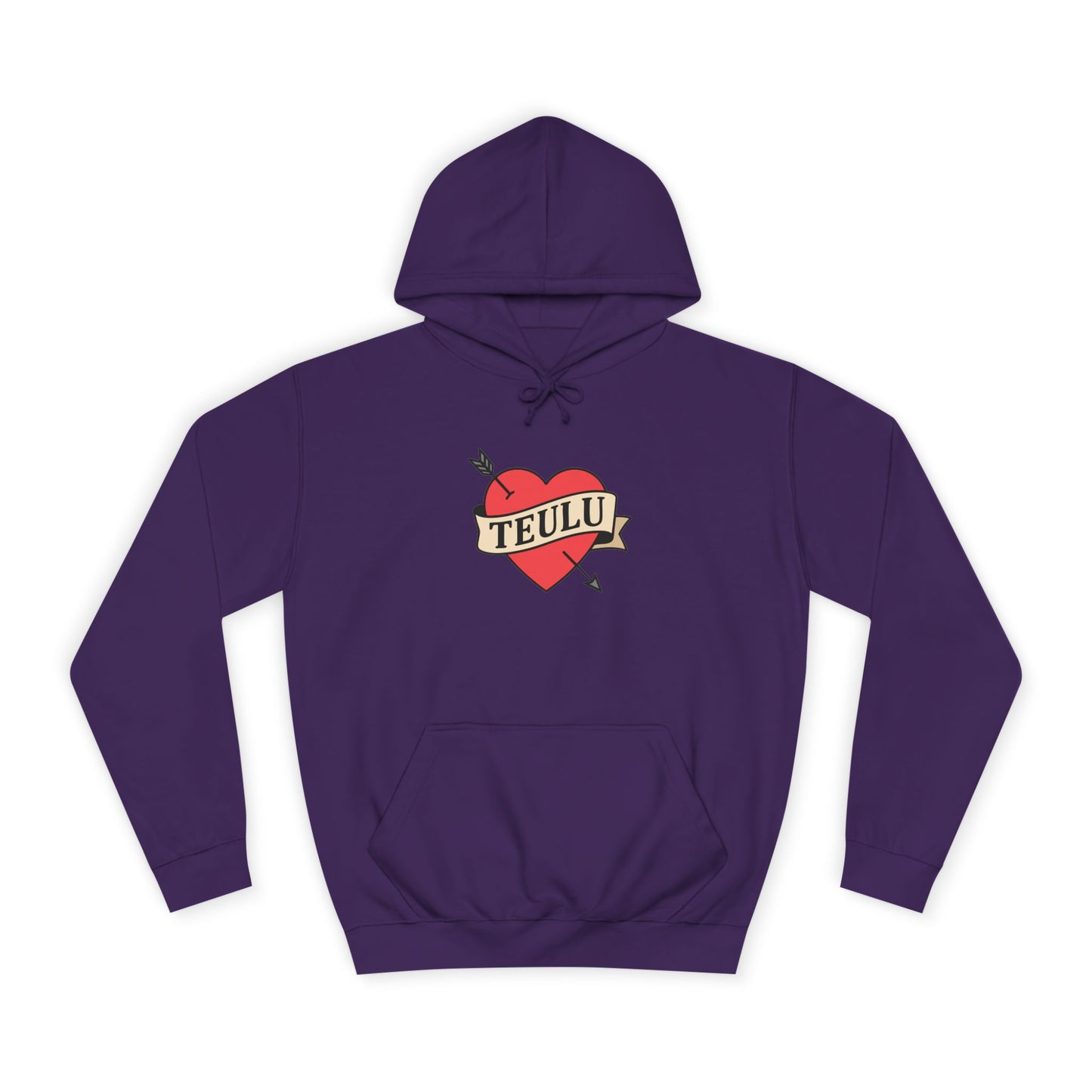 'Teulu' Heart Hoodie
