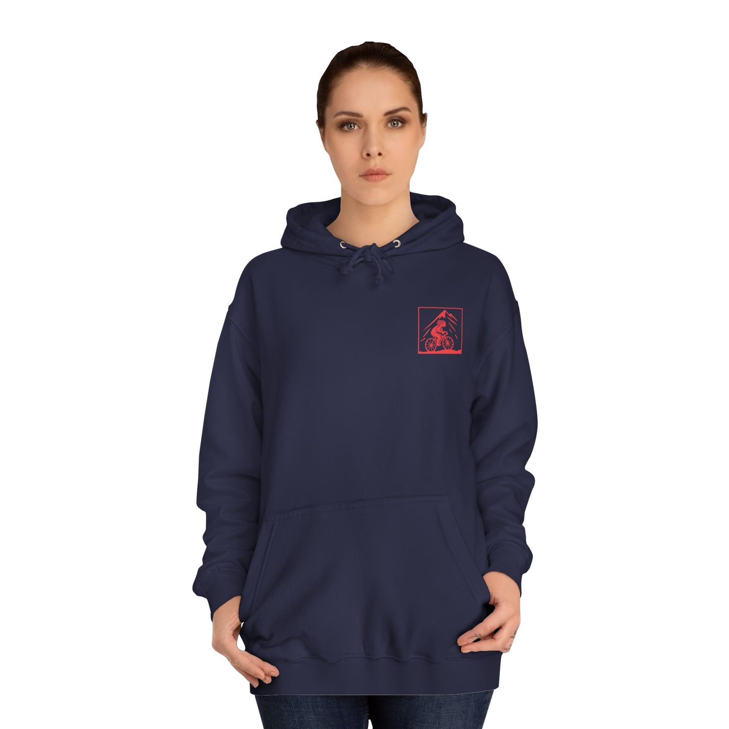 North Wales Cycling Unisex Hoodie -  'Barod Am y Daith' (Double Sided)