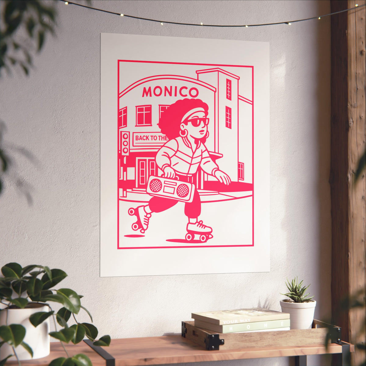 Retro Monico Cinema (Cardiff) Fine Art Poster