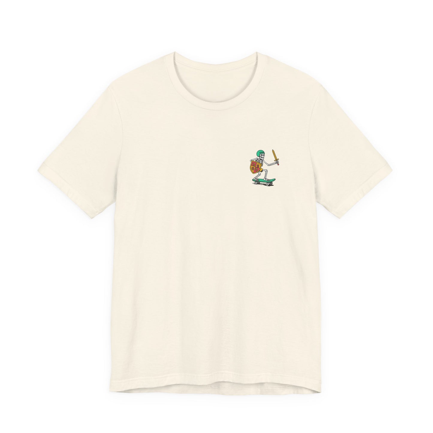 Skeleton Glyndŵr Unisex Skateboarding Tee - Double Sided