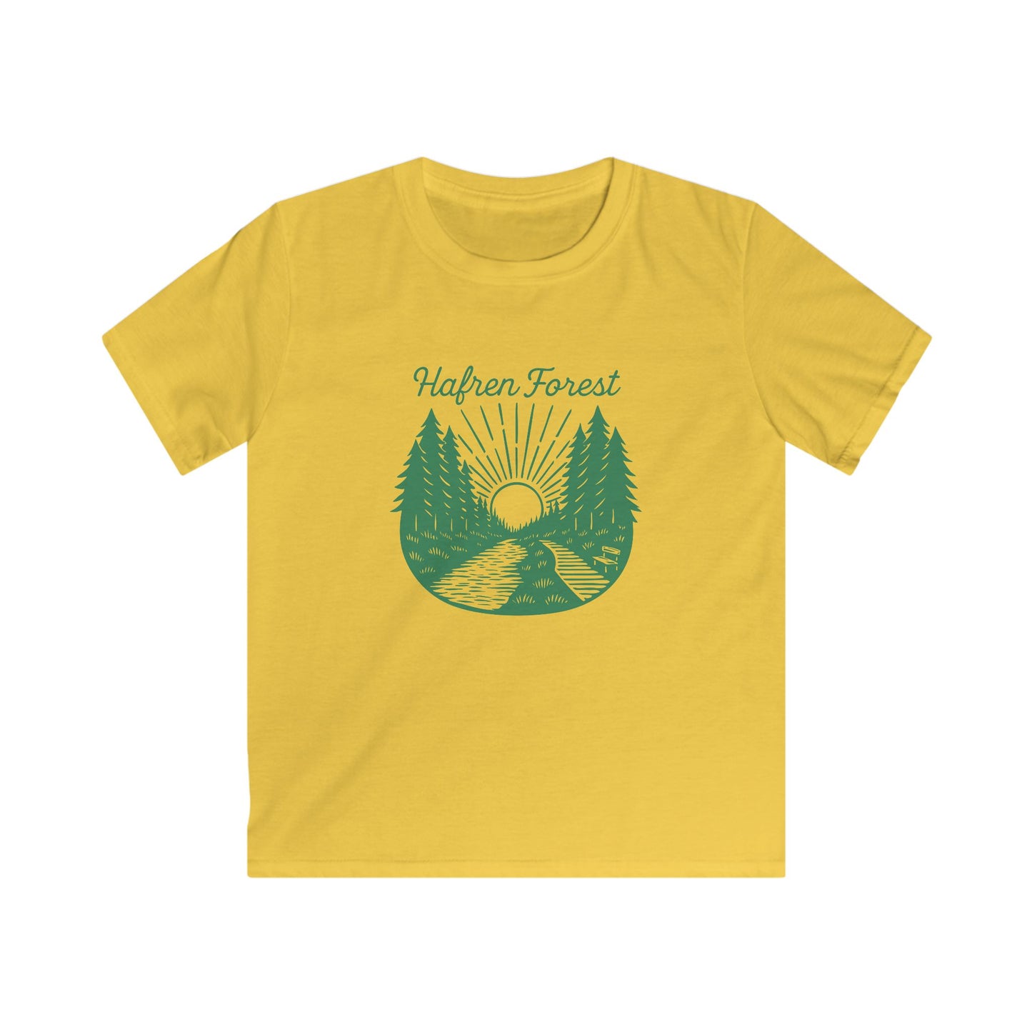 Kids Tee — Hafren Forest Sunrise Graphic