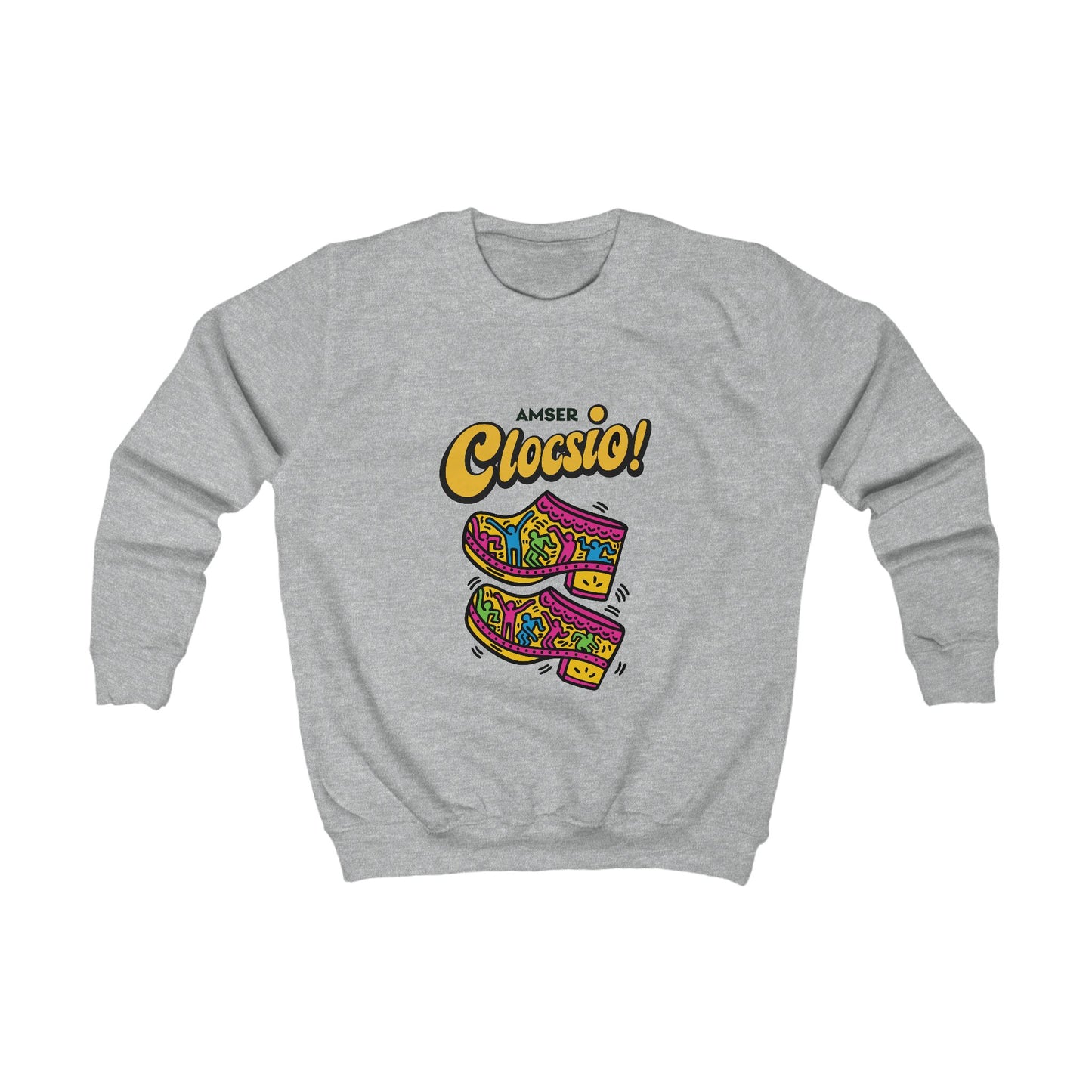 Kids  'Amser Clocsio!' Colorful Welsh Jumper