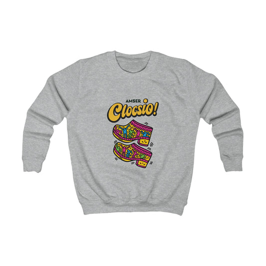 Kids  'Amser Clocsio!' Colorful Welsh Jumper