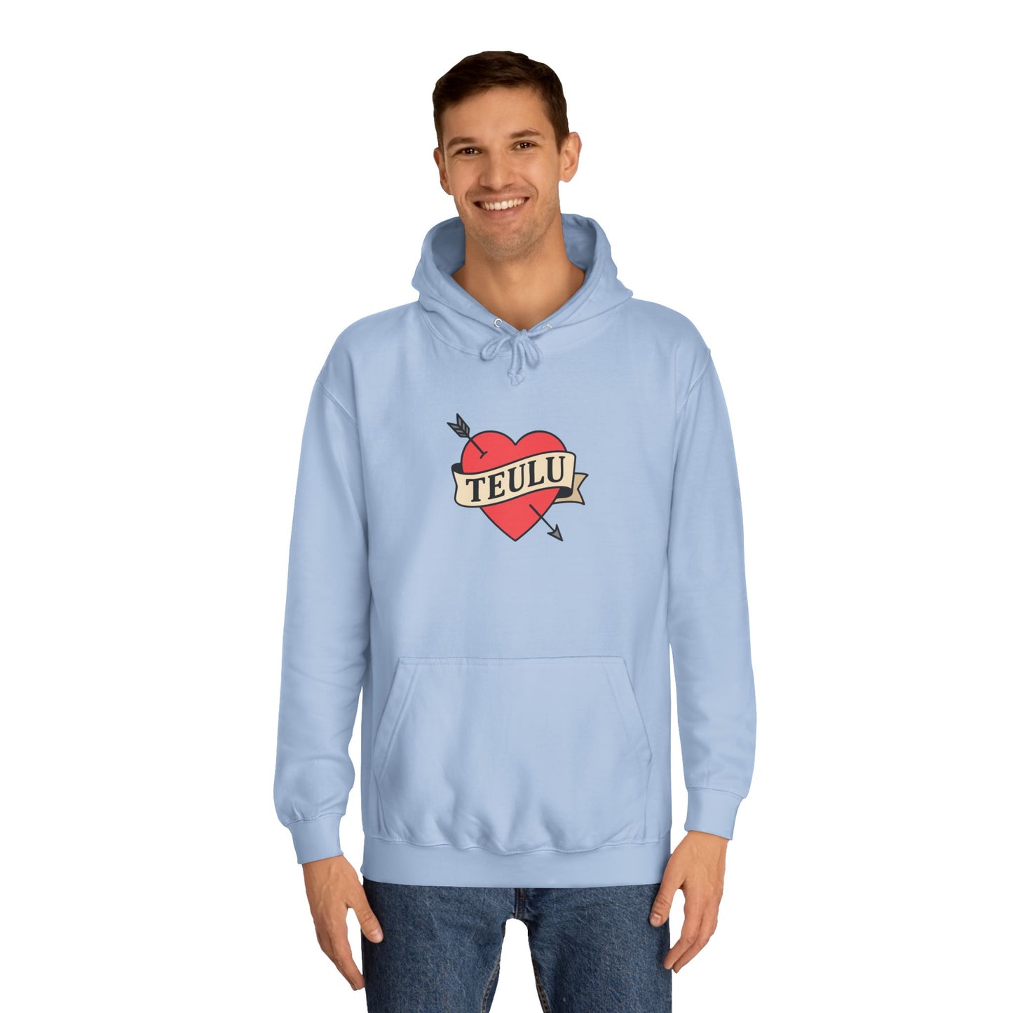 'Teulu' Heart Hoodie