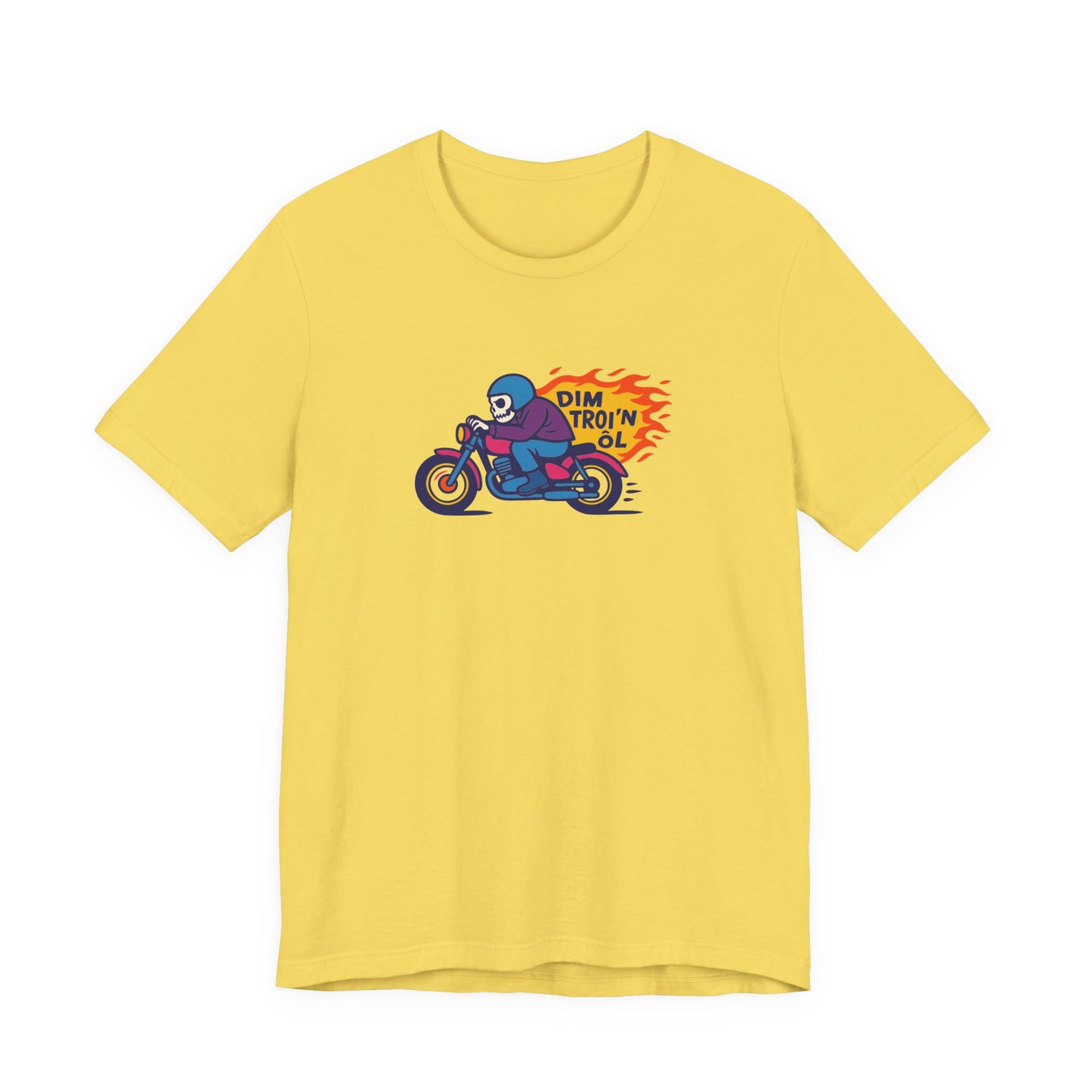 Welsh Motorcycle Unisex T‑Shirt - 'Dim Troi'n Ôl' Retro Bike Tee