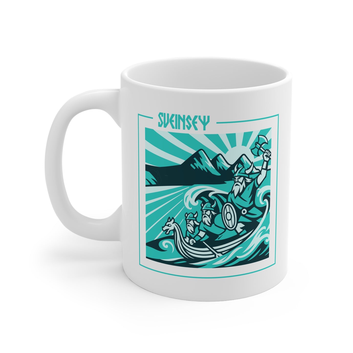 'Sveinsey' Viking Voyage Coffee Mug - Swansea