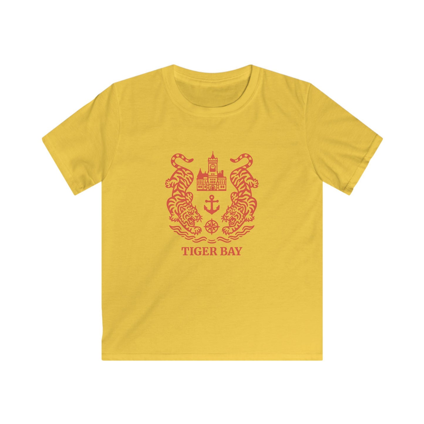 Kids Retro Tiger Bay T-Shirt - Caerdydd