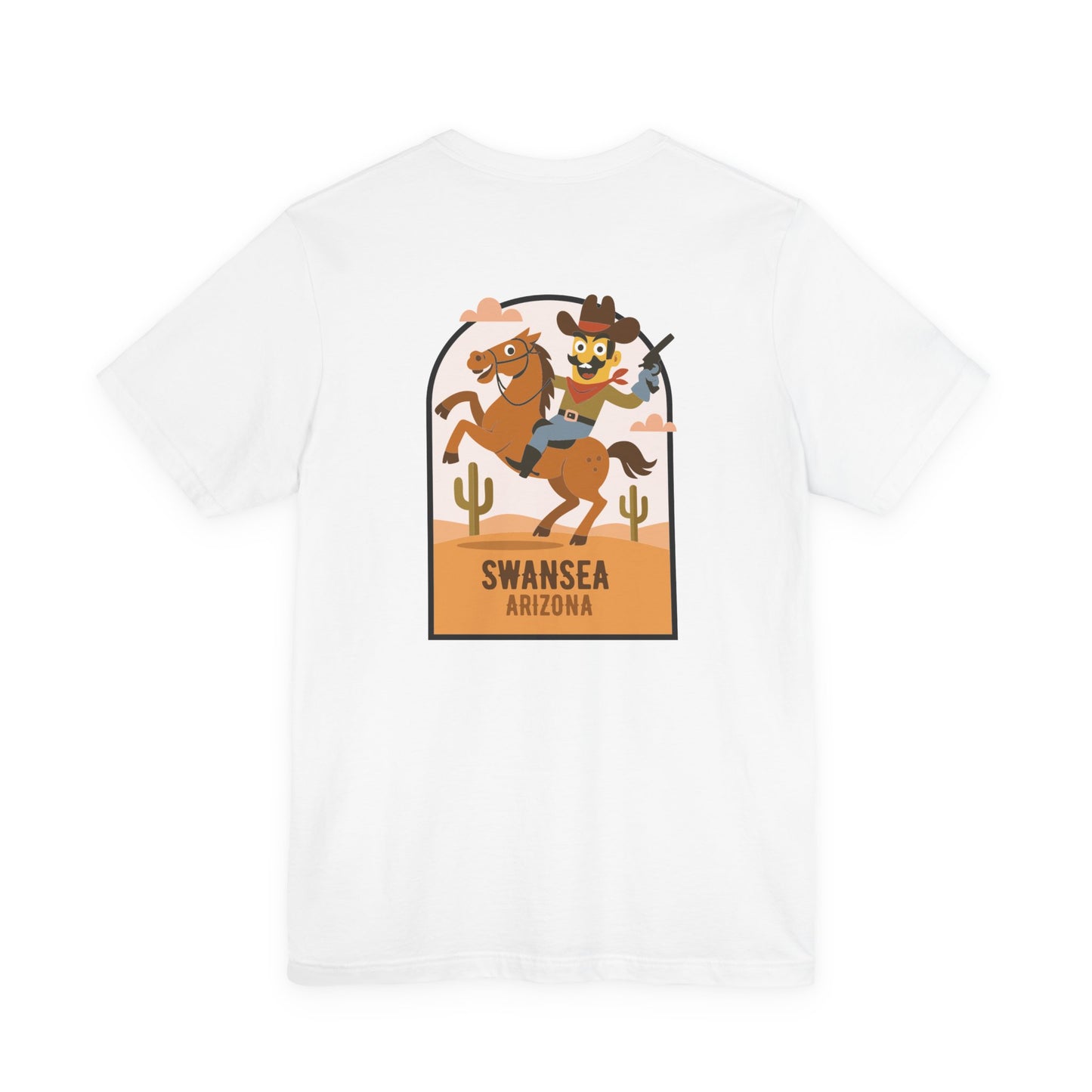 Swansea Arizona Cowboy Unisex Tee — Rodeo Western T‑Shirt (Double Sided)