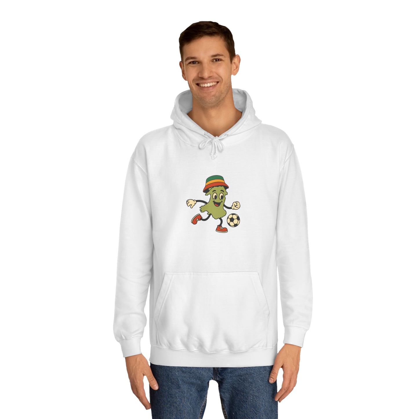 Retro Wales Map Football Hoodie (Unisex)