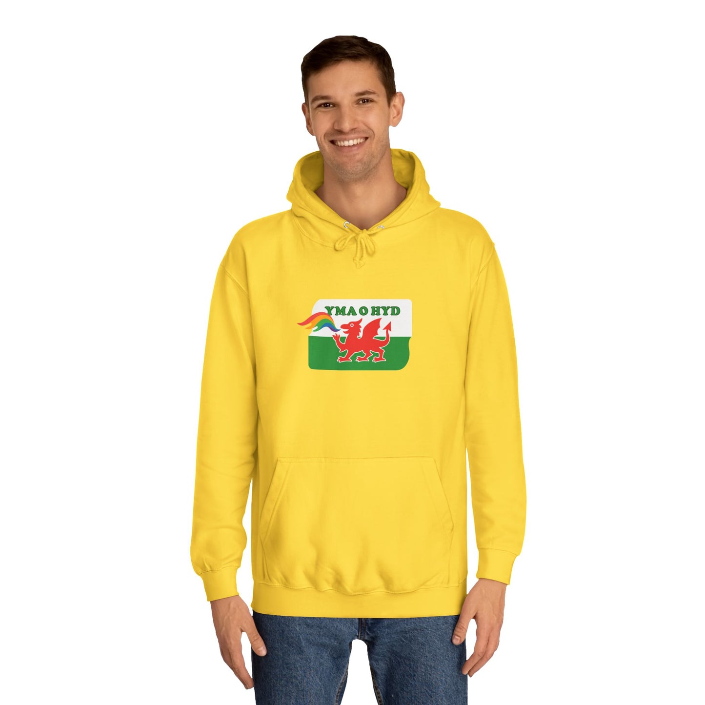 Pride Welsh Flag Hoodie (Unisex) - Yma O Hyd