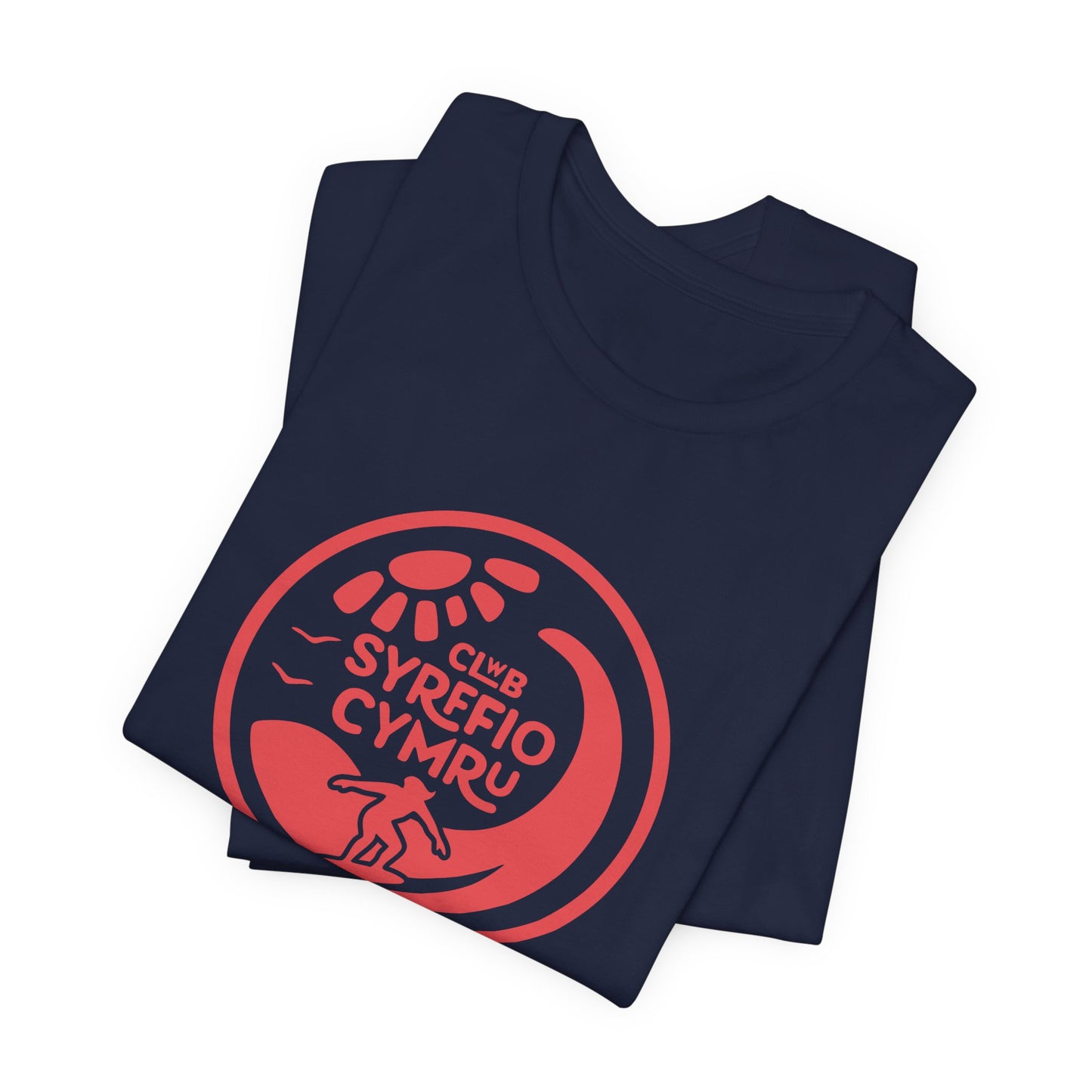 'Clwb Syrffio Cymru' Unisex T-Shirt - Welsh Surf Club Logo Tee