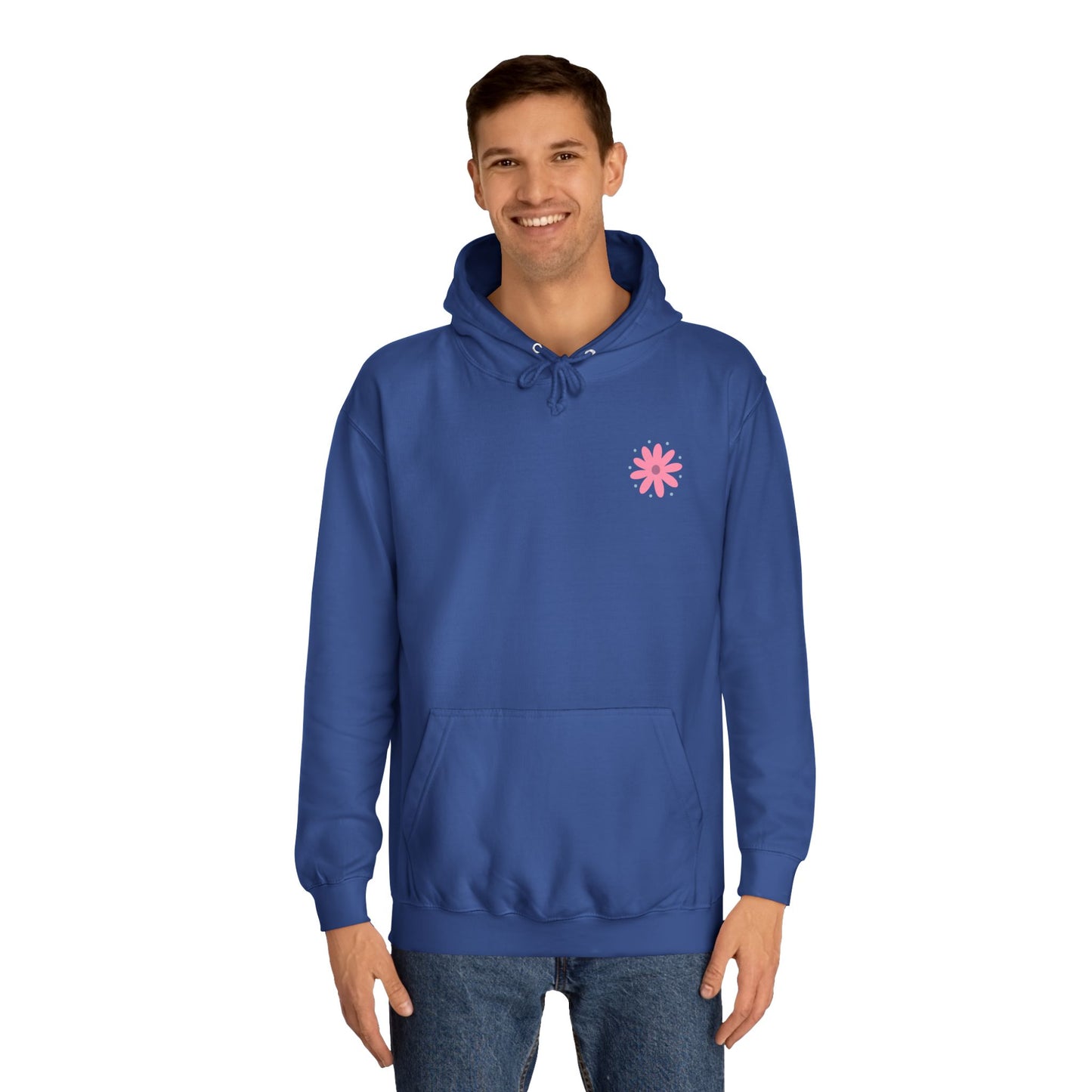Retro Floral 'Blodau' Unisex Hoodie (Double Sided)