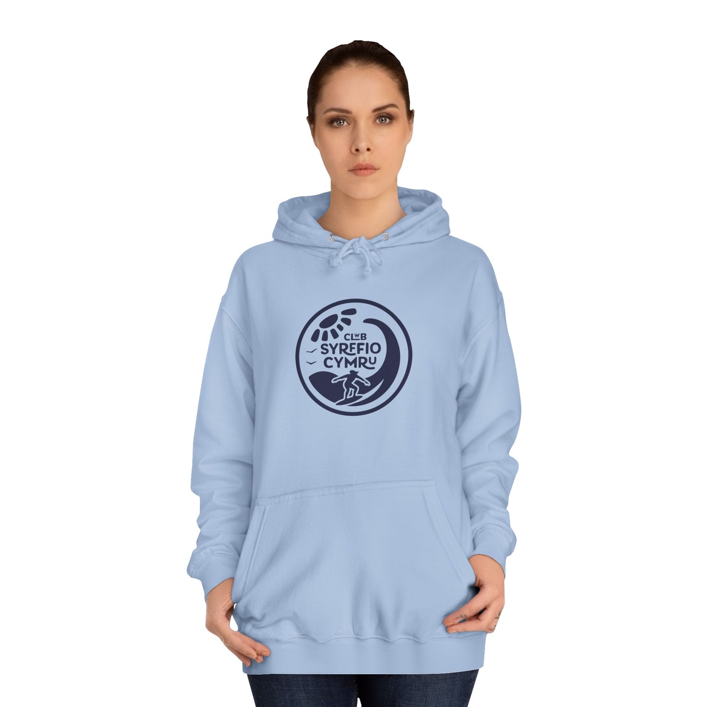 "Clwb Syrffio Cymru" Unisex Hoodie - Welsh Surfing Top