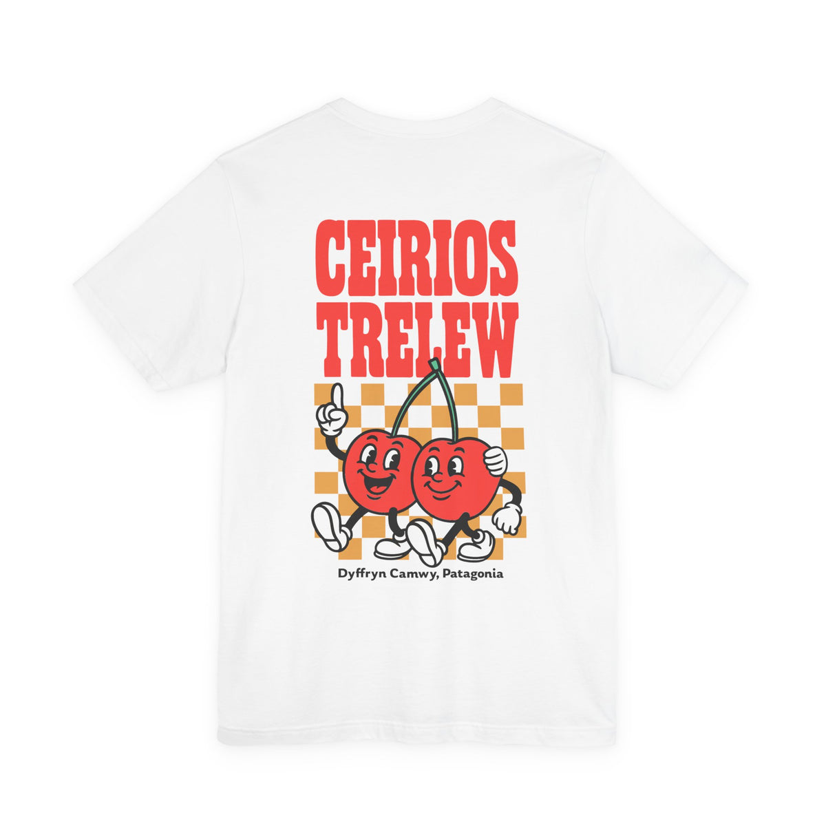 'Ceirios Trelew' Retro Cherries Patagonia Graphic Unisex Tee (Double Sided)