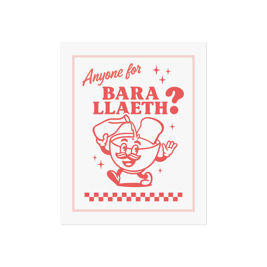 Retro 'Bara Llaeth' Fine Art Poster