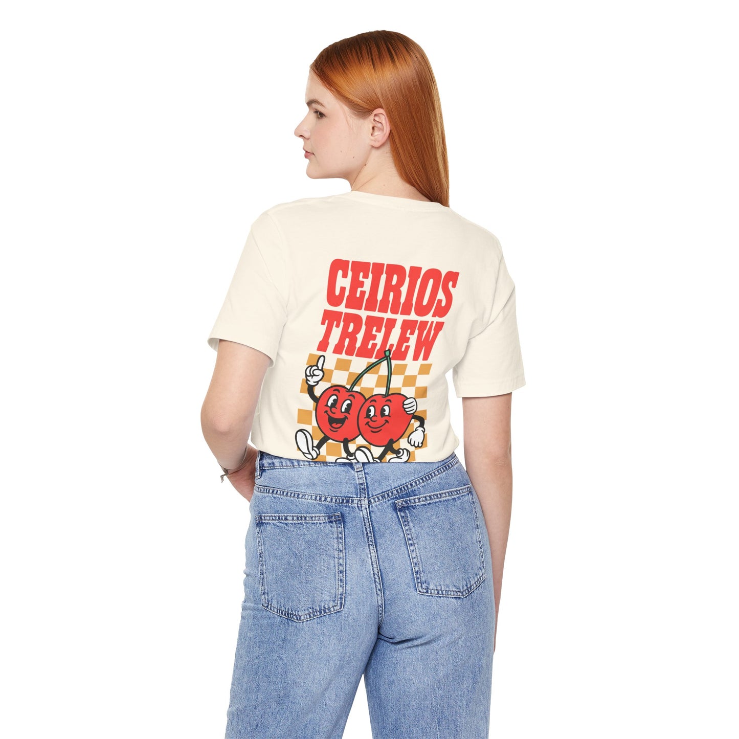 'Ceirios Trelew' Retro Cherries Patagonia Graphic Unisex Tee (Double Sided)