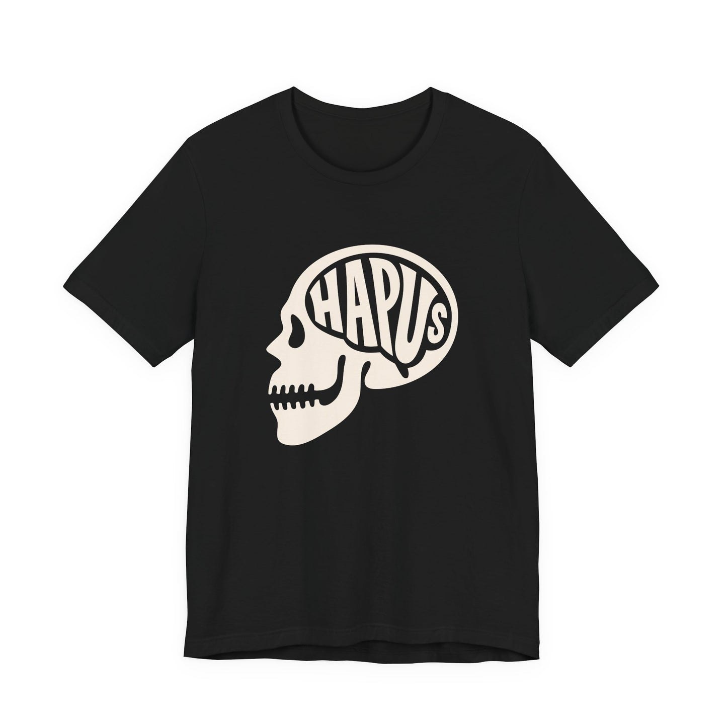 Hapus Skull Graphic Tee - Happy Brain Welsh T‑Shirt