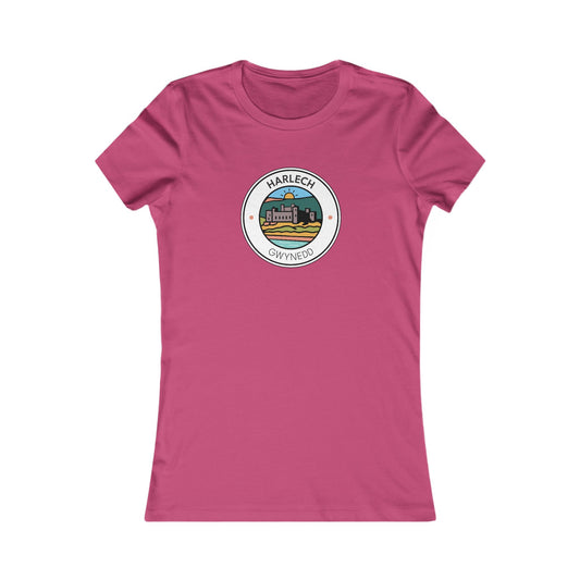 Harlech Castle Women’s Tee - Coastal Badge Graphic