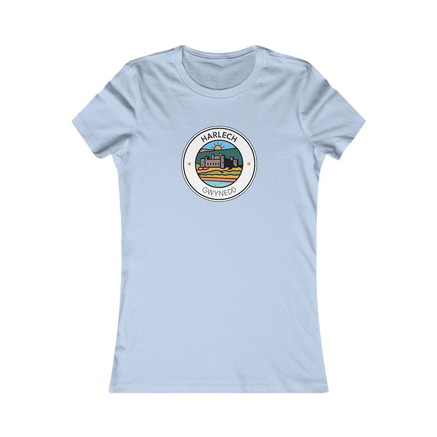 Harlech Castle Women’s Tee - Coastal Badge Graphic