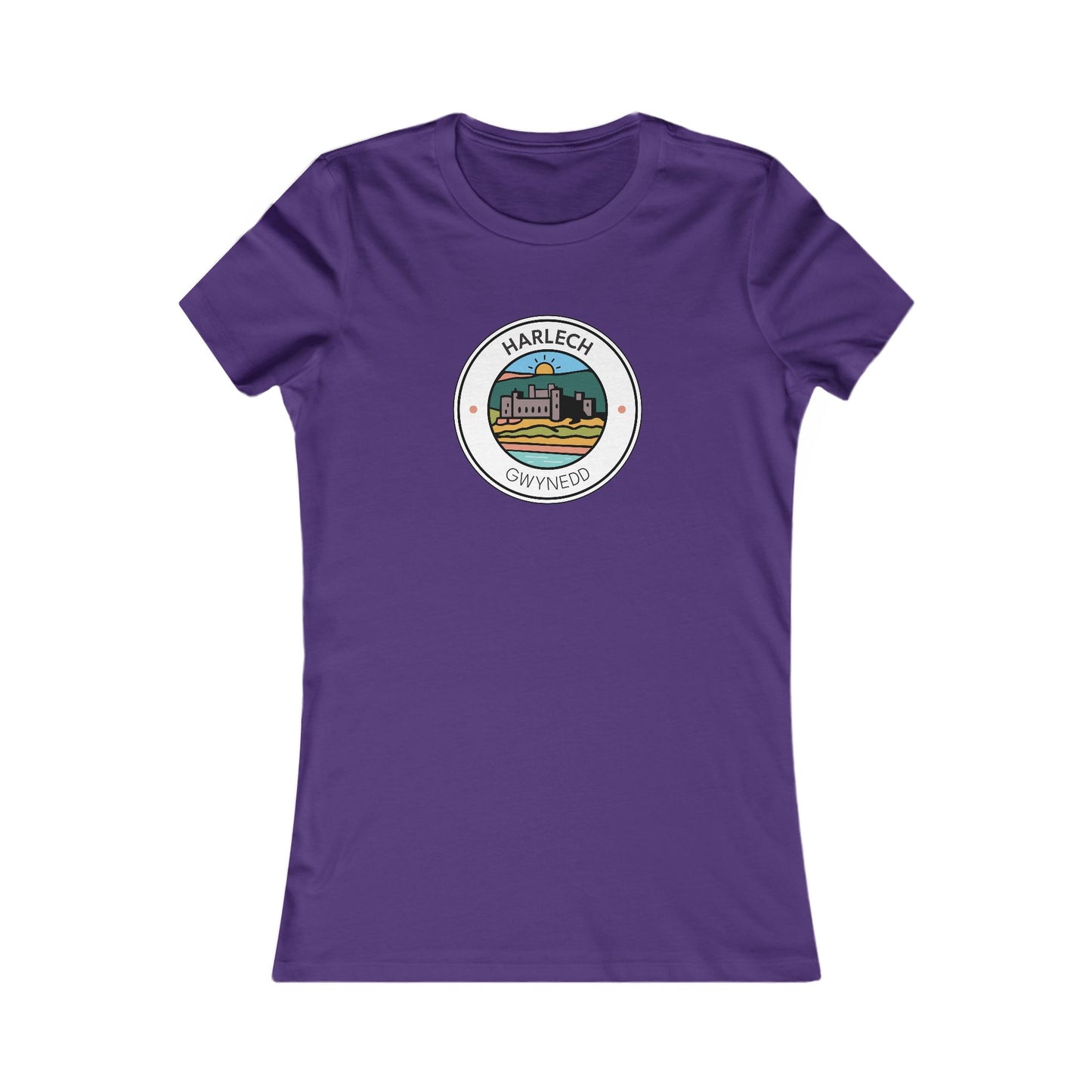 Harlech Castle Women’s Tee - Coastal Badge Graphic