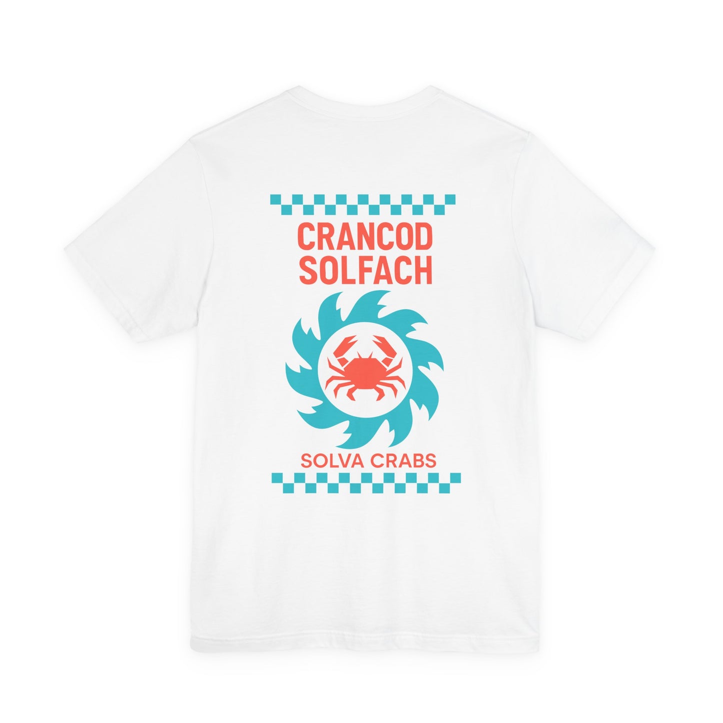 Solva Crabs Vintage Unisex T-Shirt - 'Crancod Solfach' (Double Sided)
