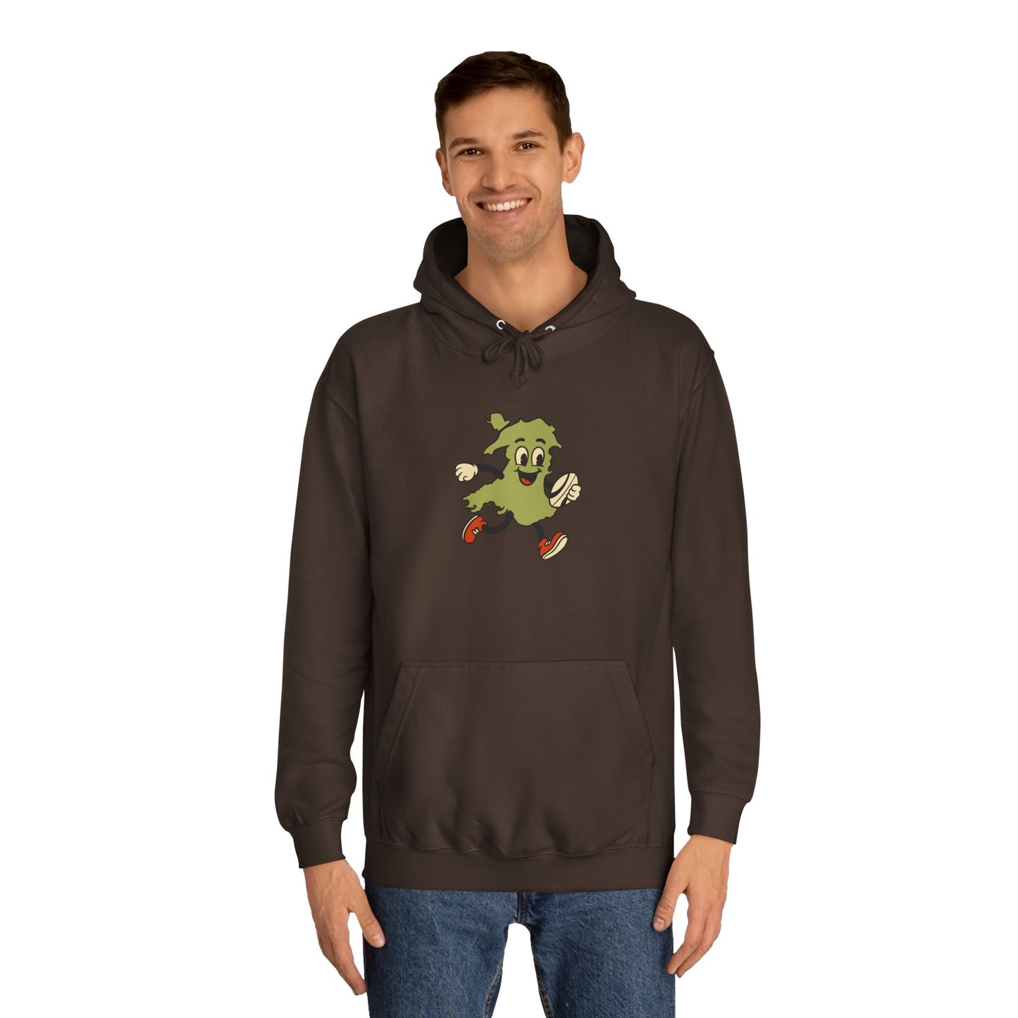 Retro Welsh Rugby Map Unisex Hoodie