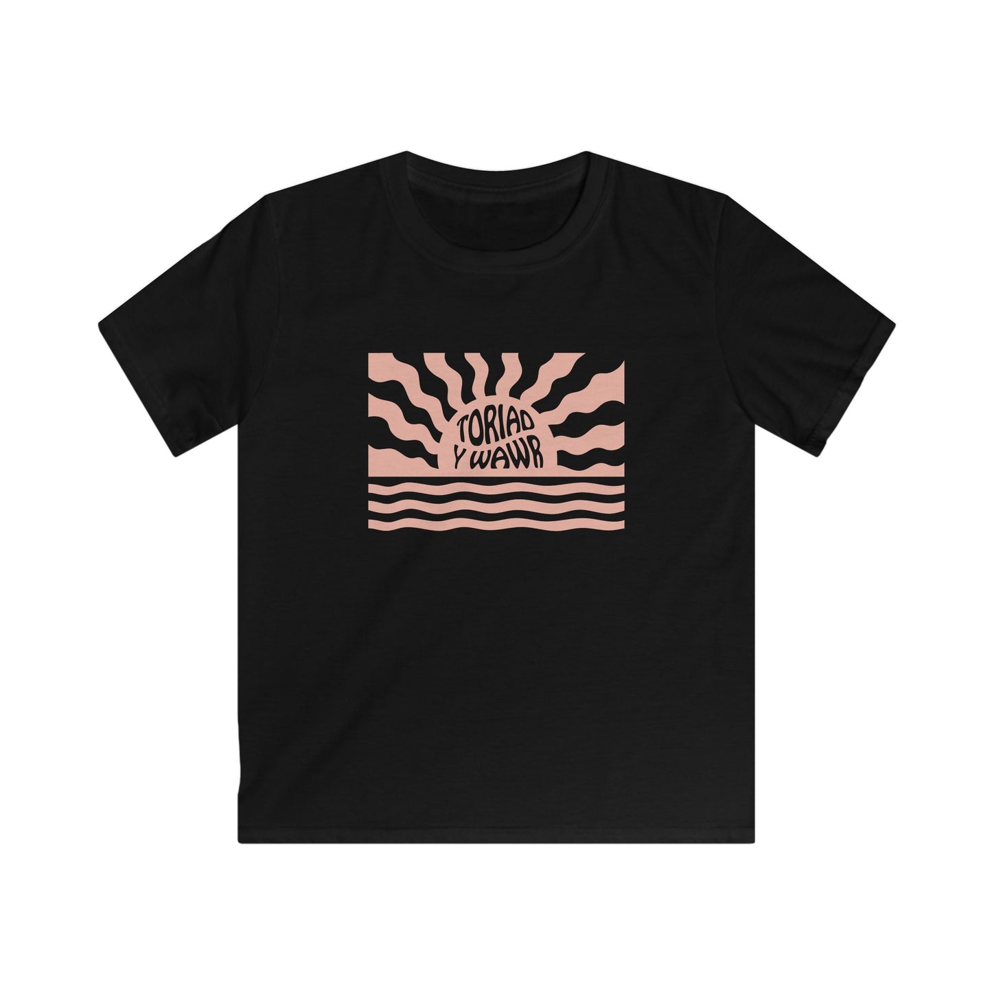 Retro Kids Sunrise T-Shirt 'Toriad Y Wawr'