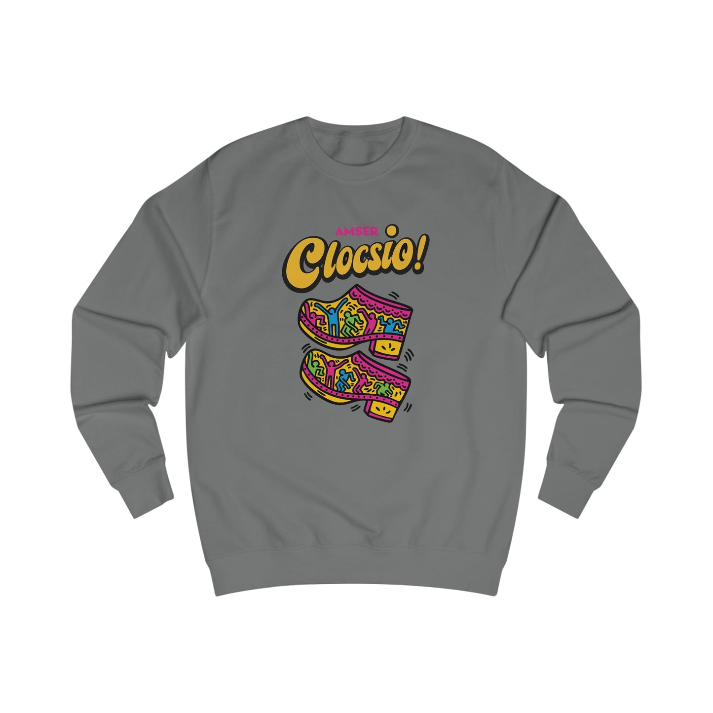 "Amser Clocsio!" Keith Haring Style Jumper