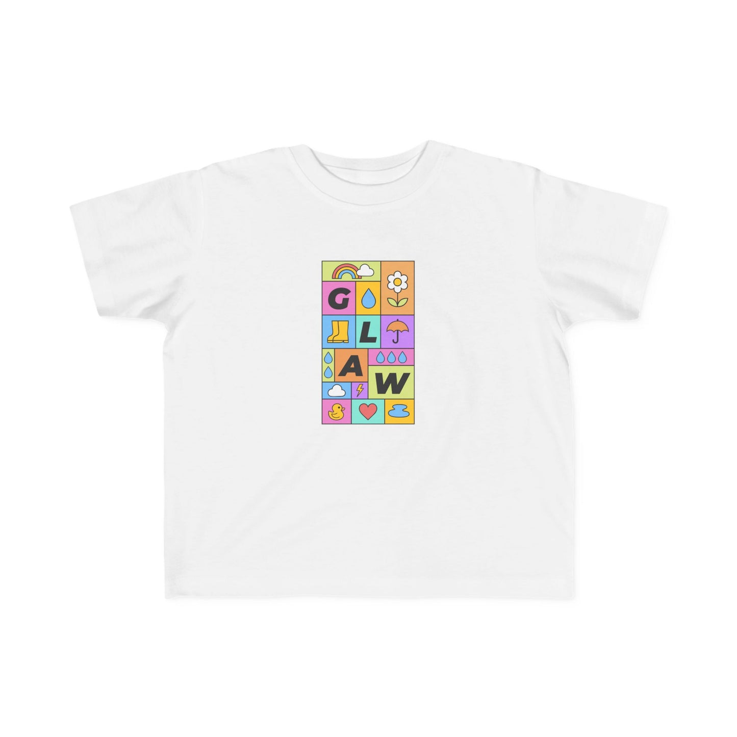 Toddler 'Glaw' T-Shirt - Colorful Rain Tee
