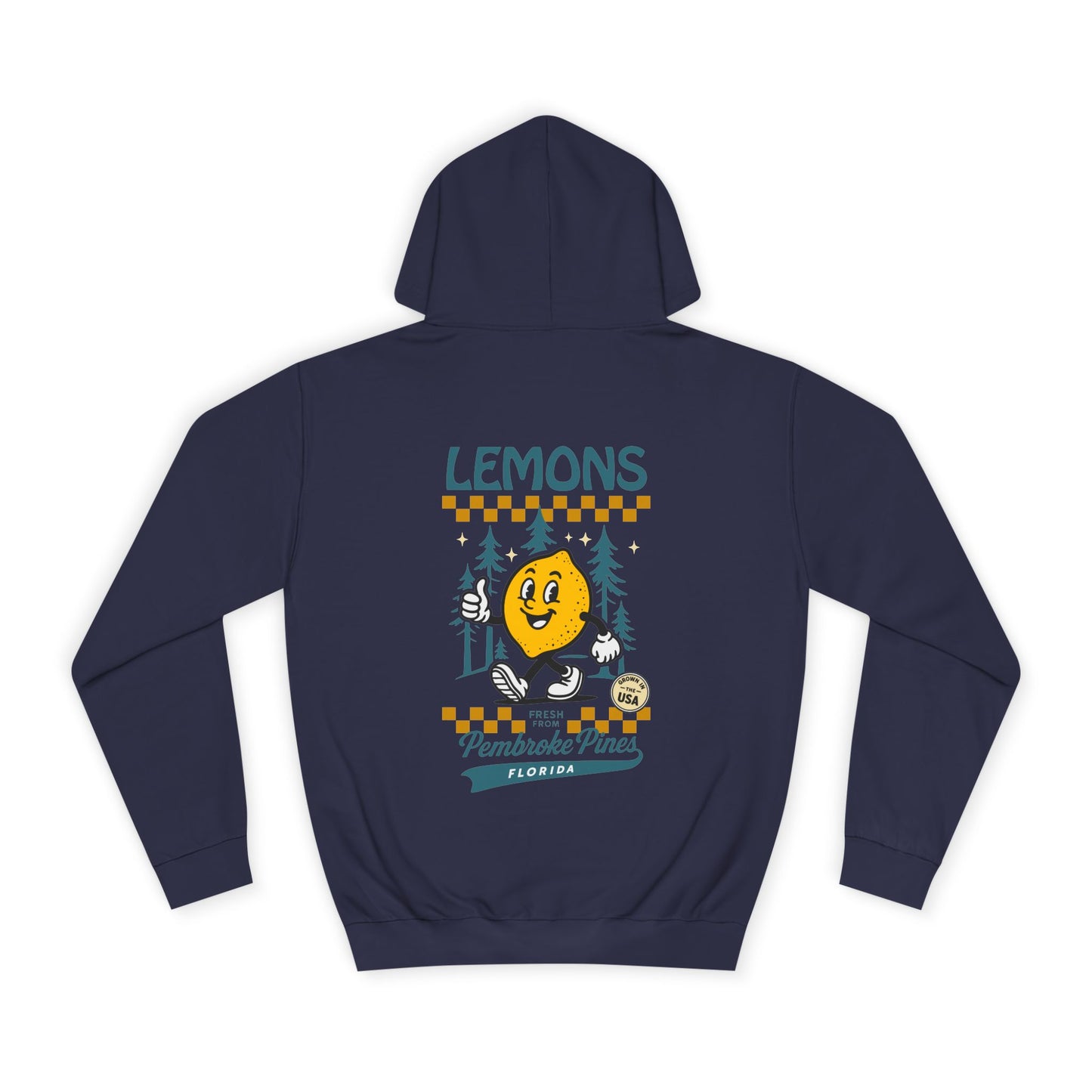 Retro Lemons Unisex Hoodie (Double Sided)